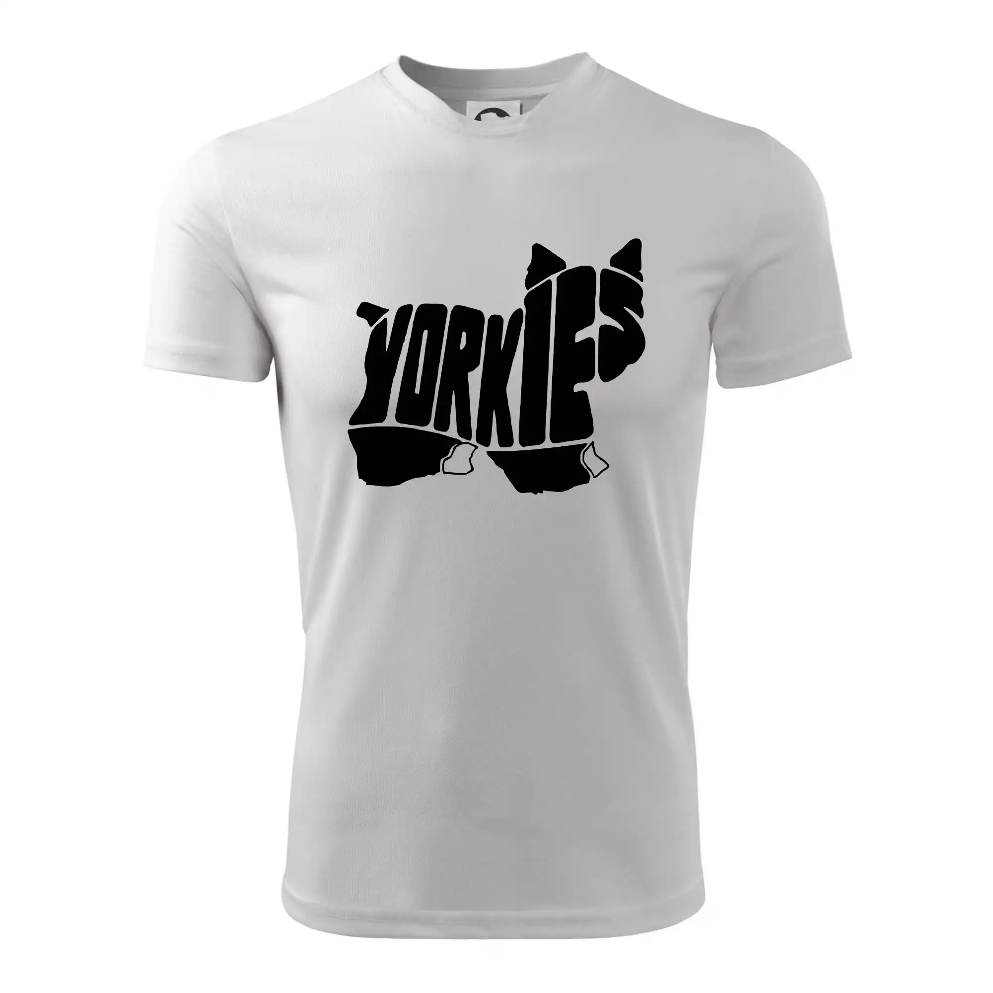 Yorkshirsky terier na tričku - Yorkšírský teriér - Yorkie - Nápis v tele - Detské tričko športové