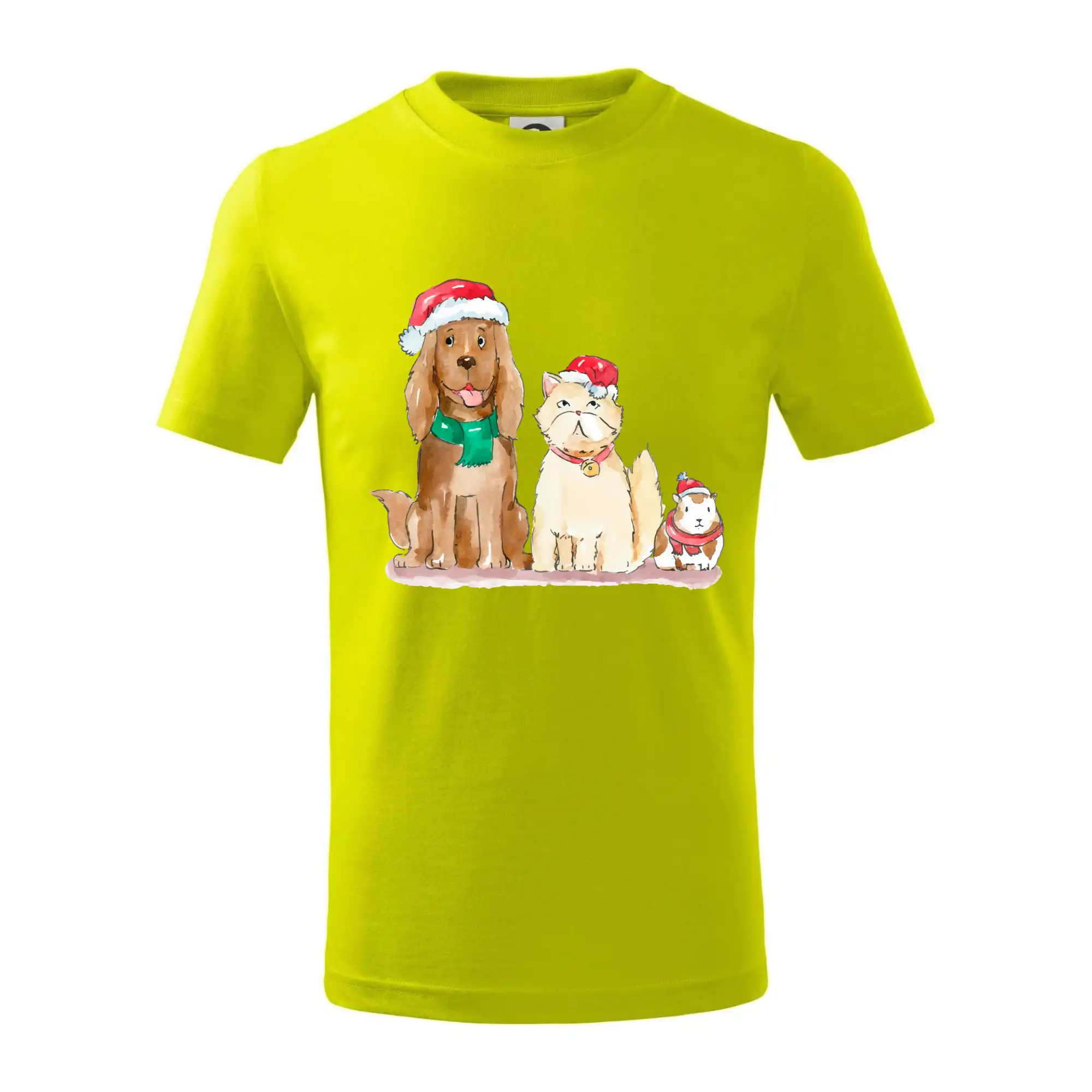 Veselé vánoce - pes, křeček a kočka