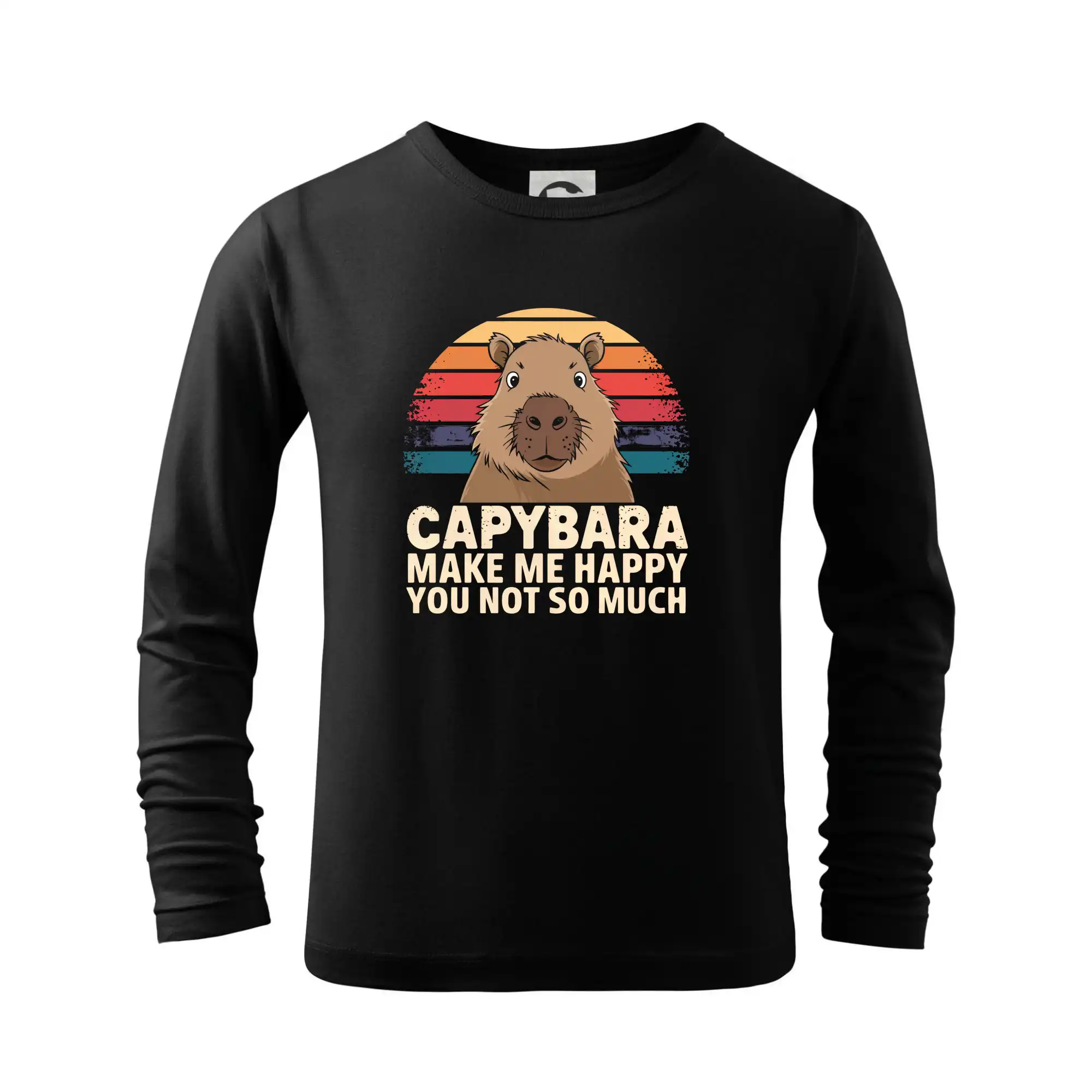 Tričká so zvieratami - Capybara Make Me Happy You Not So Much - Tričko detské Long Sleeve