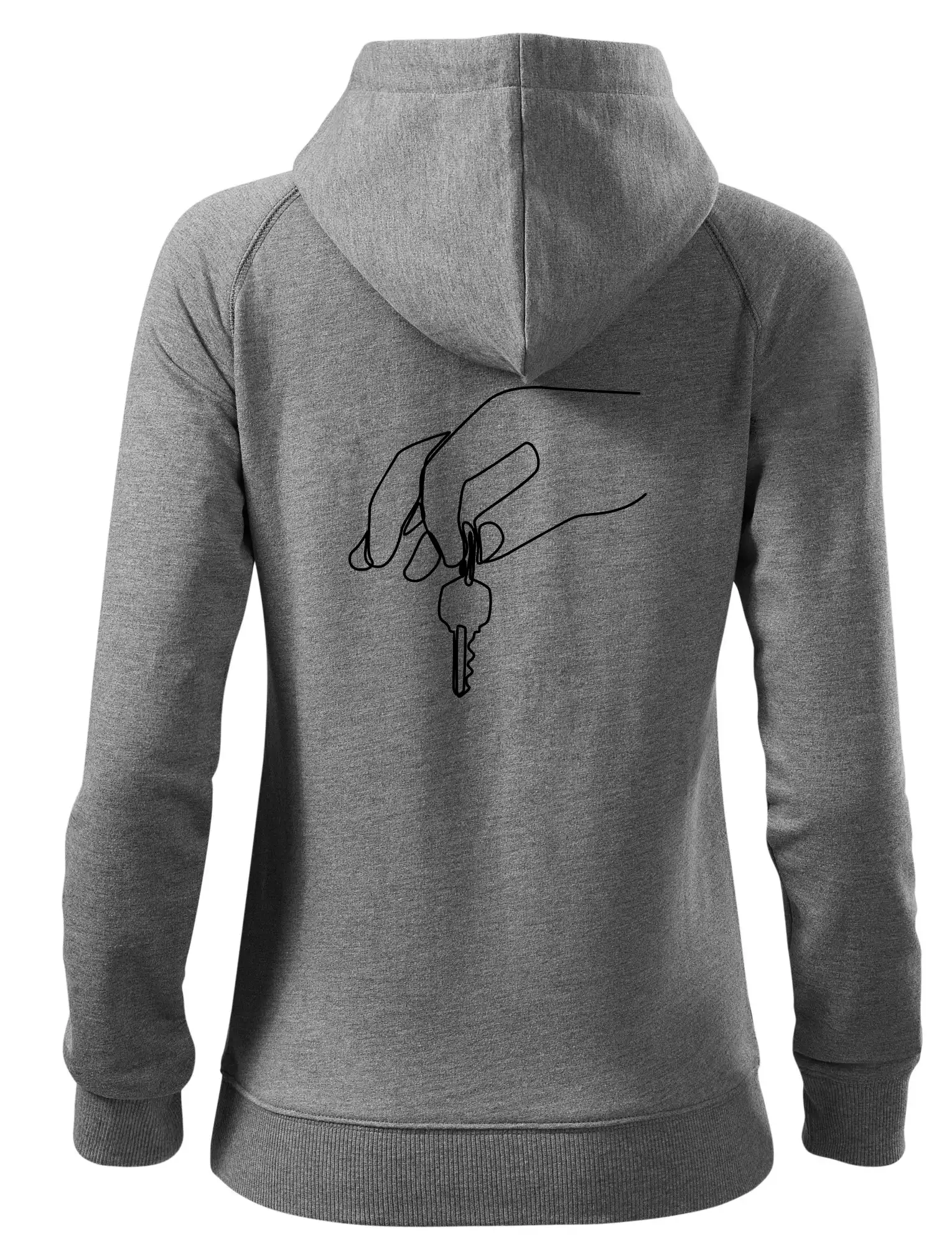 Klíče a ruka jedním tahem