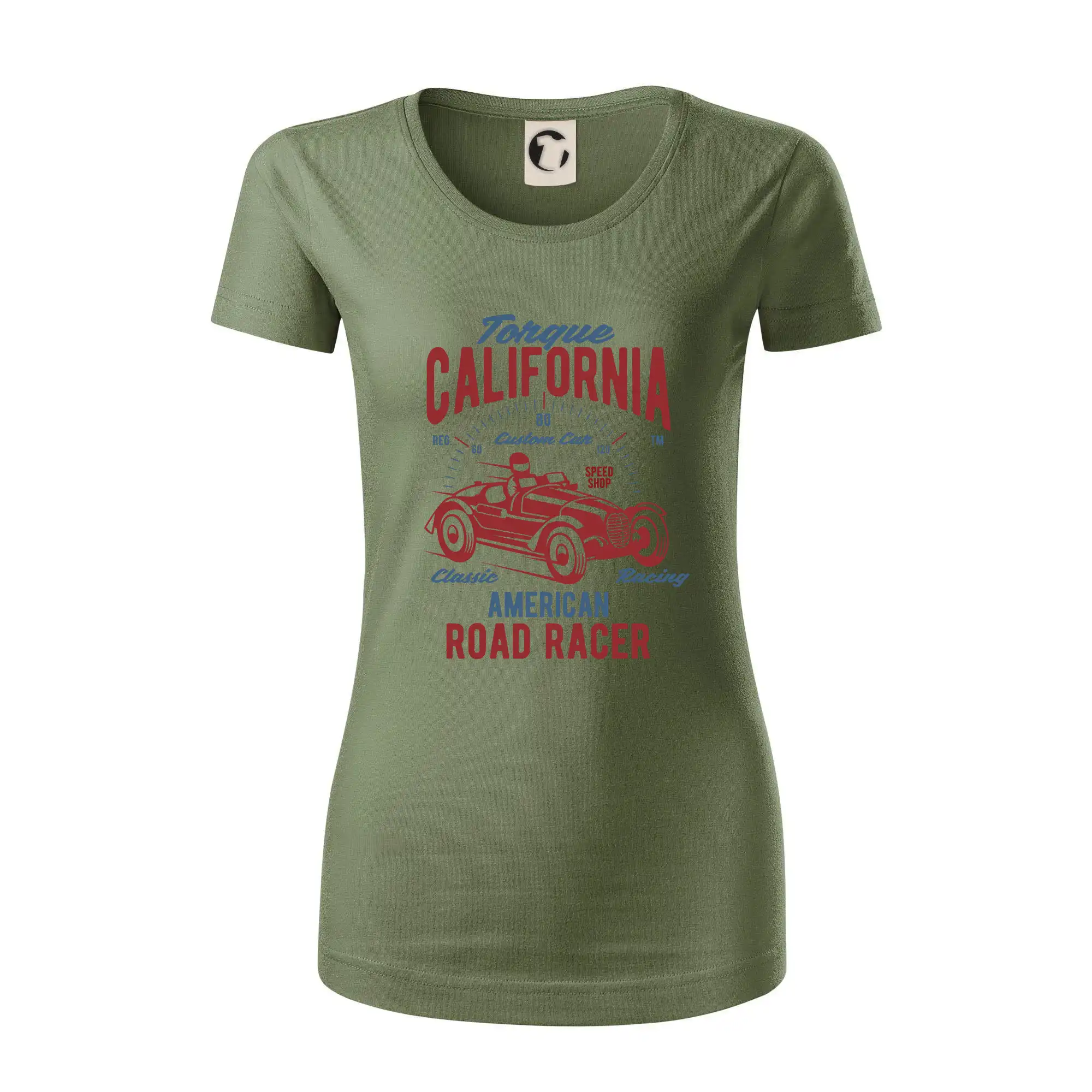 Auto tričká - Torque California - Dámske tričko z organickej bavlny Origin (GOTS)