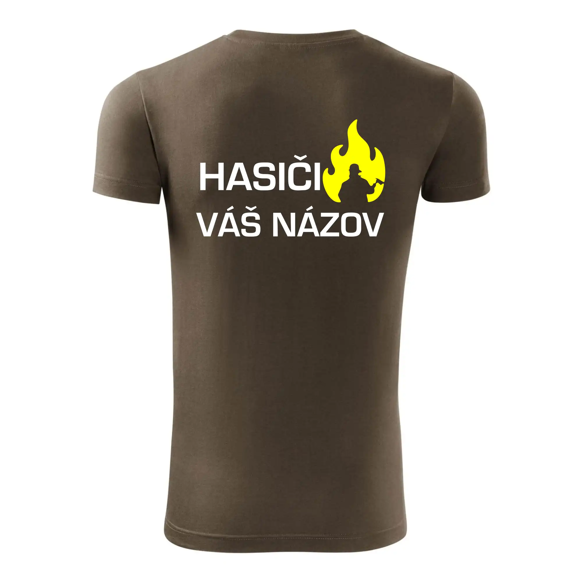 Hasiči - Váš názov - FLUO + Reflexná potlač