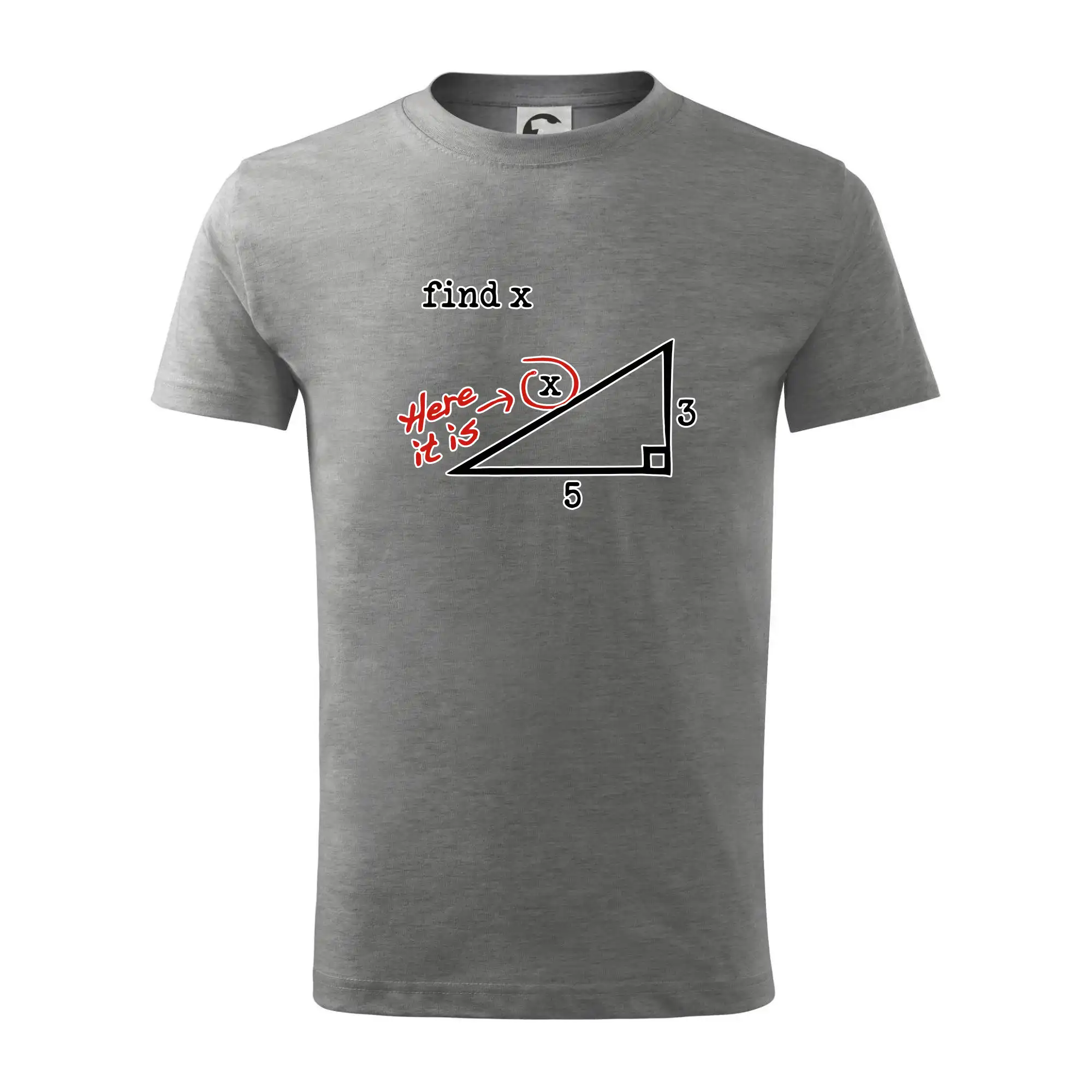 Vtipné tričká pre matematiky - Find X - geometria - Tričko detské bavlnené