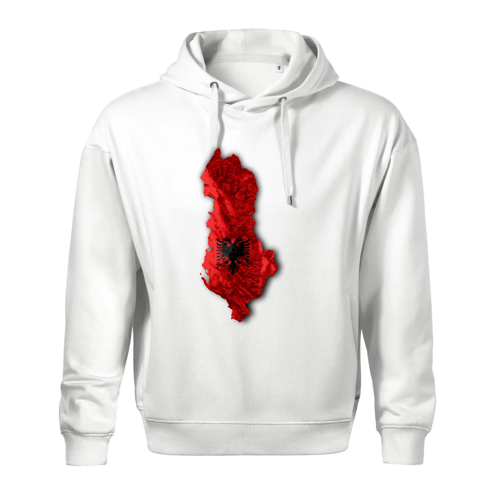 Mapa Albánie reliéf hor