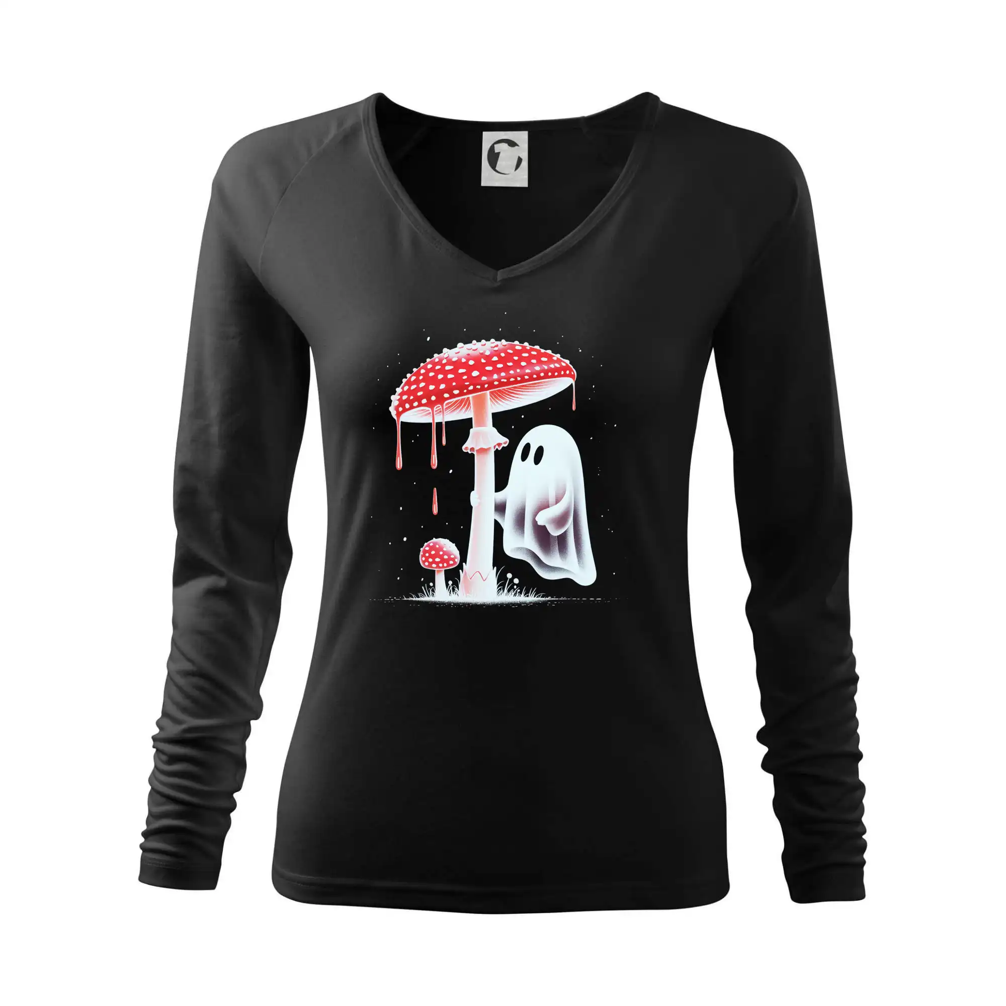 Tričká na chalupu - Duch a mochomôrka - Tričko dámske Elegance