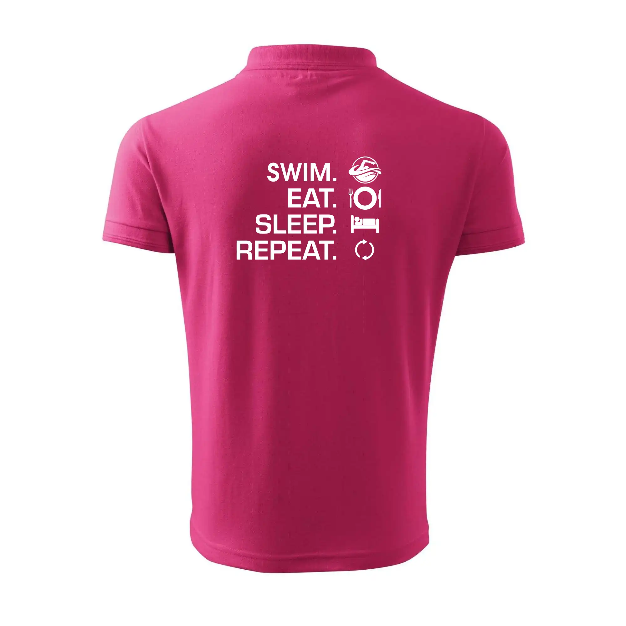 Vodácke tričká - Eat sleep swim - Polokošeľa pánska Pique Polo 203