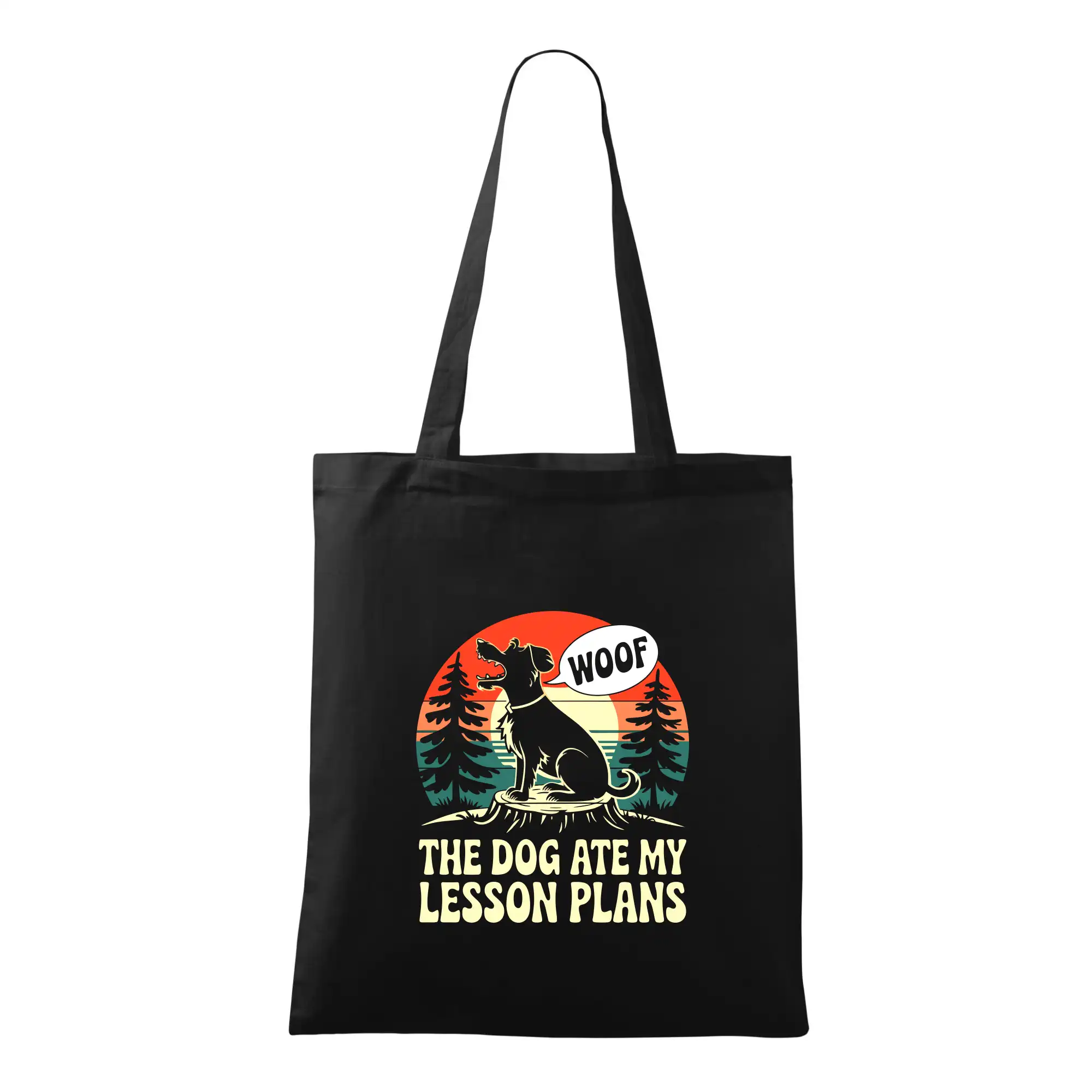 Tričká na ukončenie štúdia - The Dog Ate My Lesson Plans - Taška bavlnená