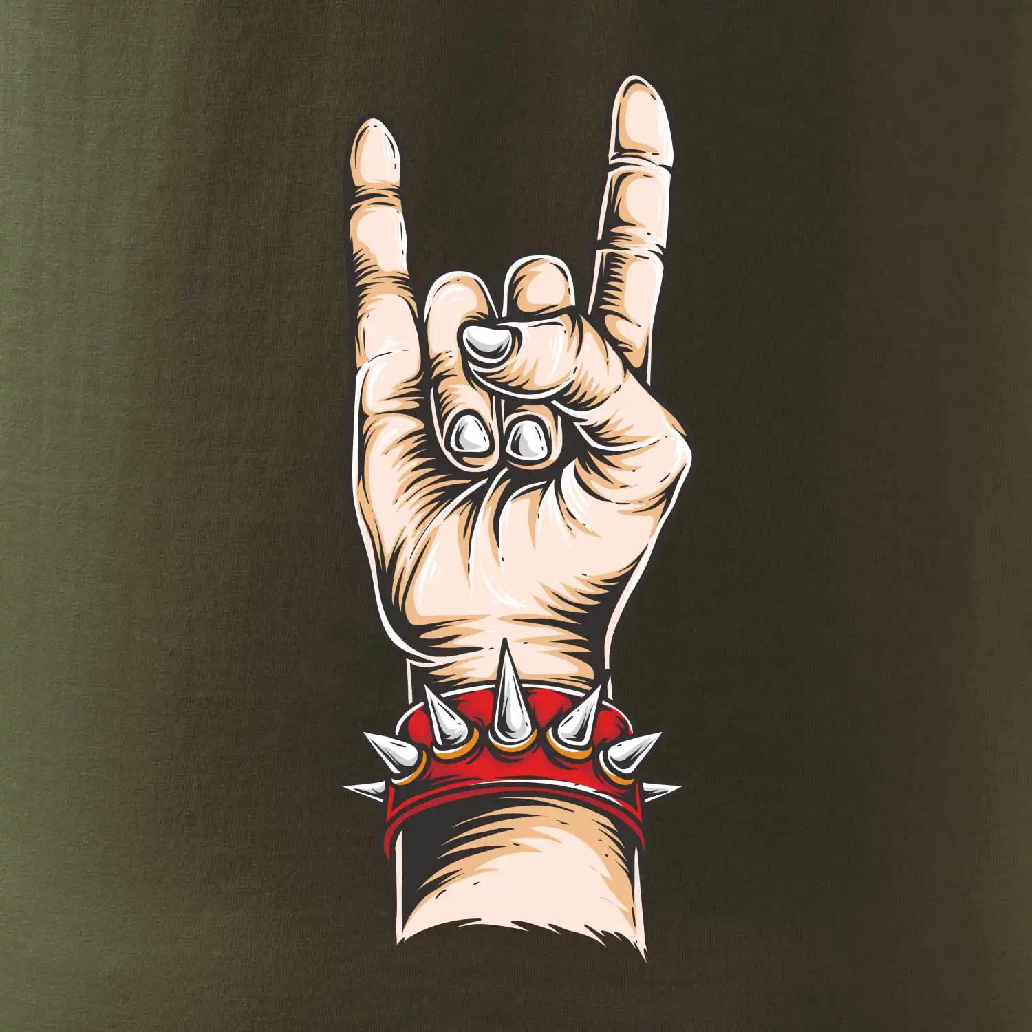 Rocková ruka s náramkem