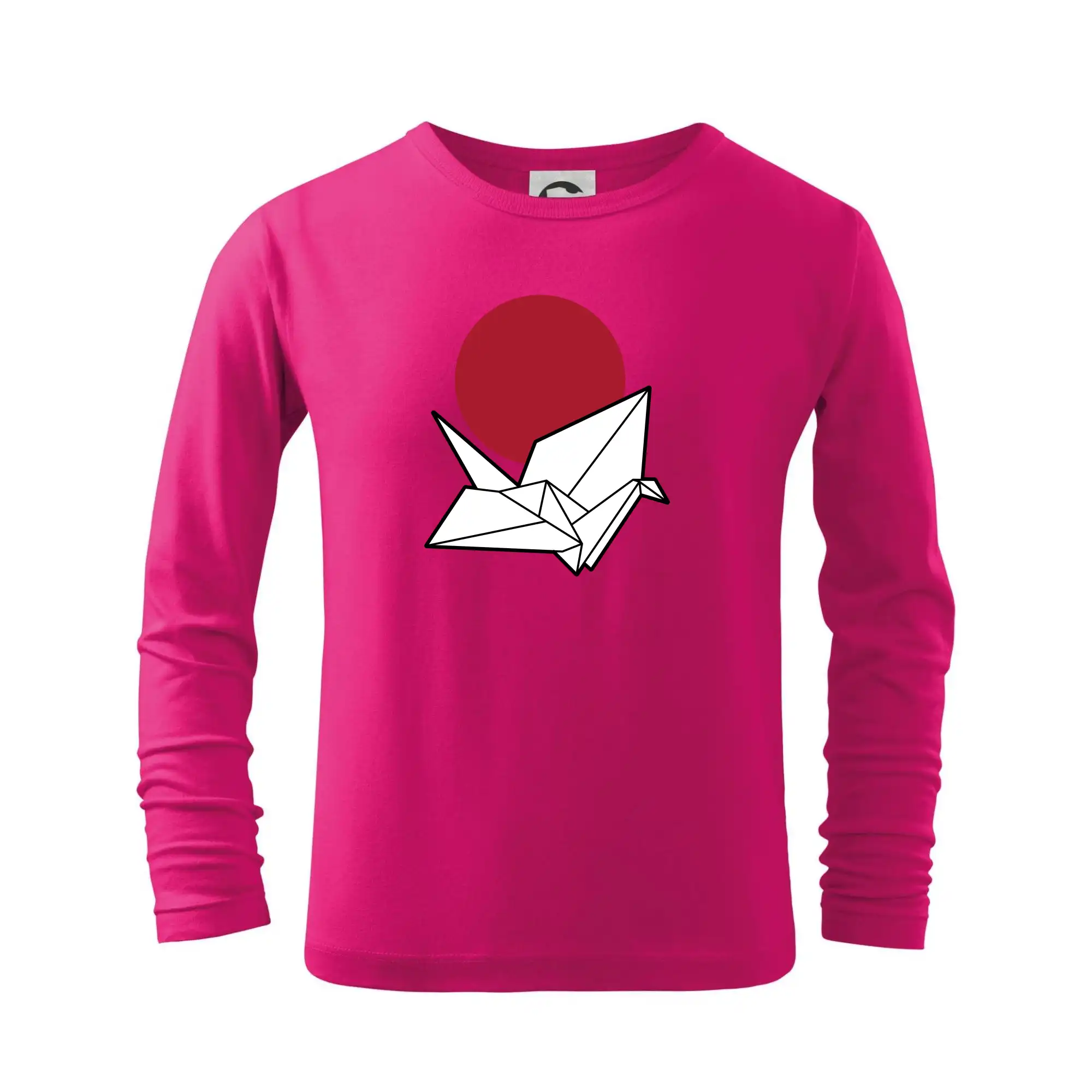 Tričká s japonskou tematikou - Japan culture - origami - Tričko detské Long Sleeve