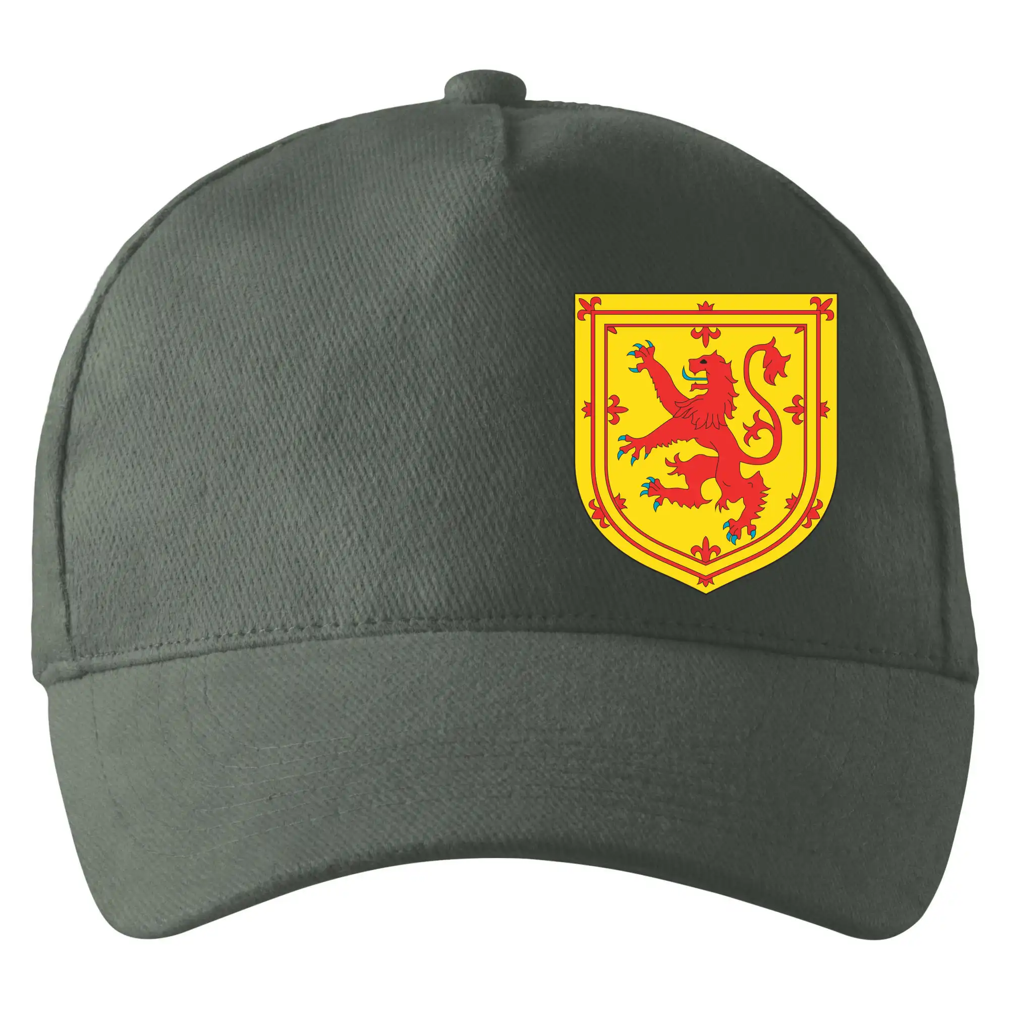 Motívy štátnych vlajok - Škótsky lev - prsník - Šiltovka so zahnutým šiltom a mosaznou sponou