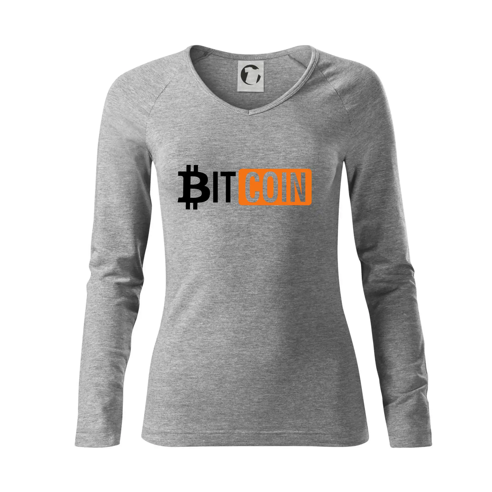 Bitcoin nápis - Tričko dámske Elegance