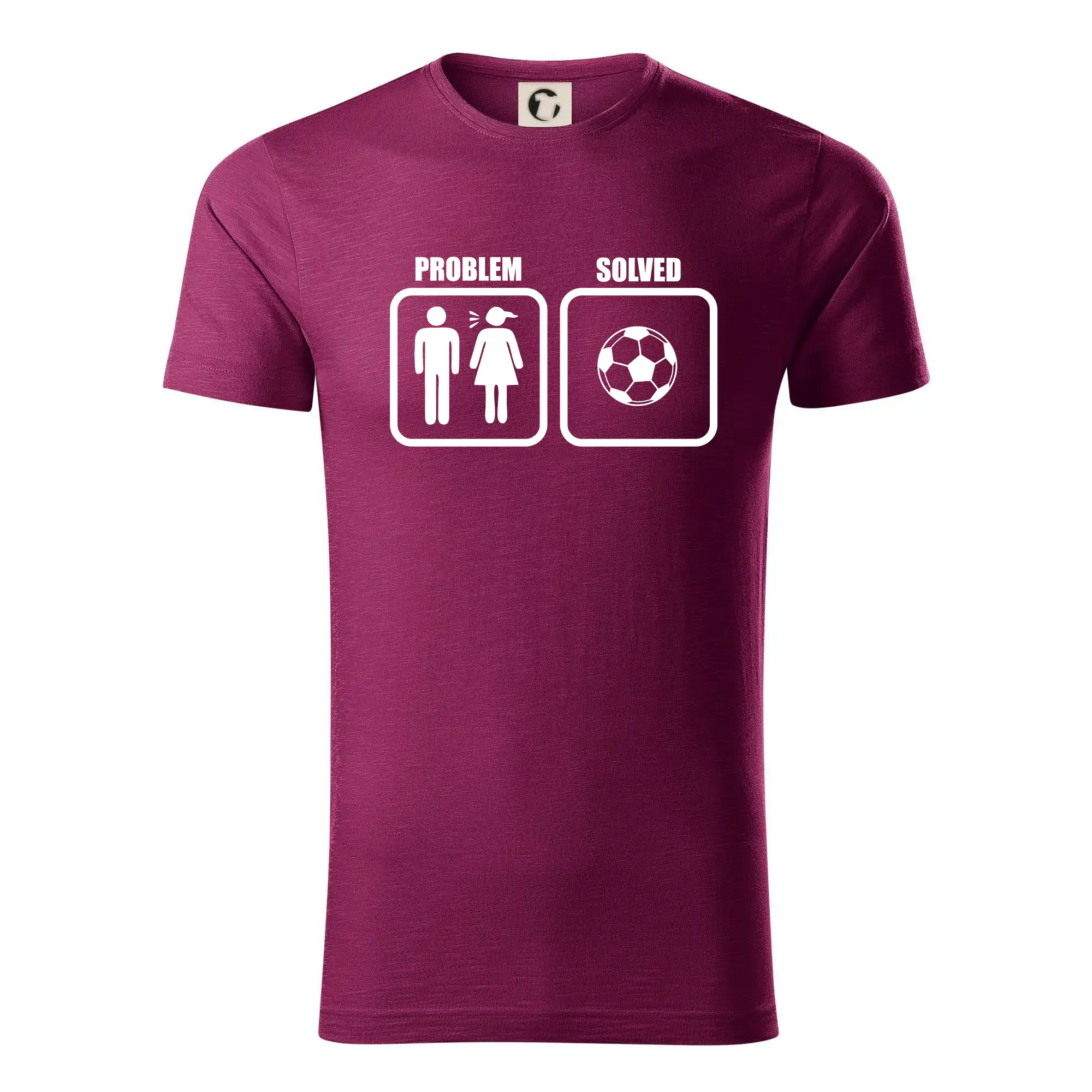 Tričká Problem Solved - Problém fotbal - Tričko z organickej bavlny