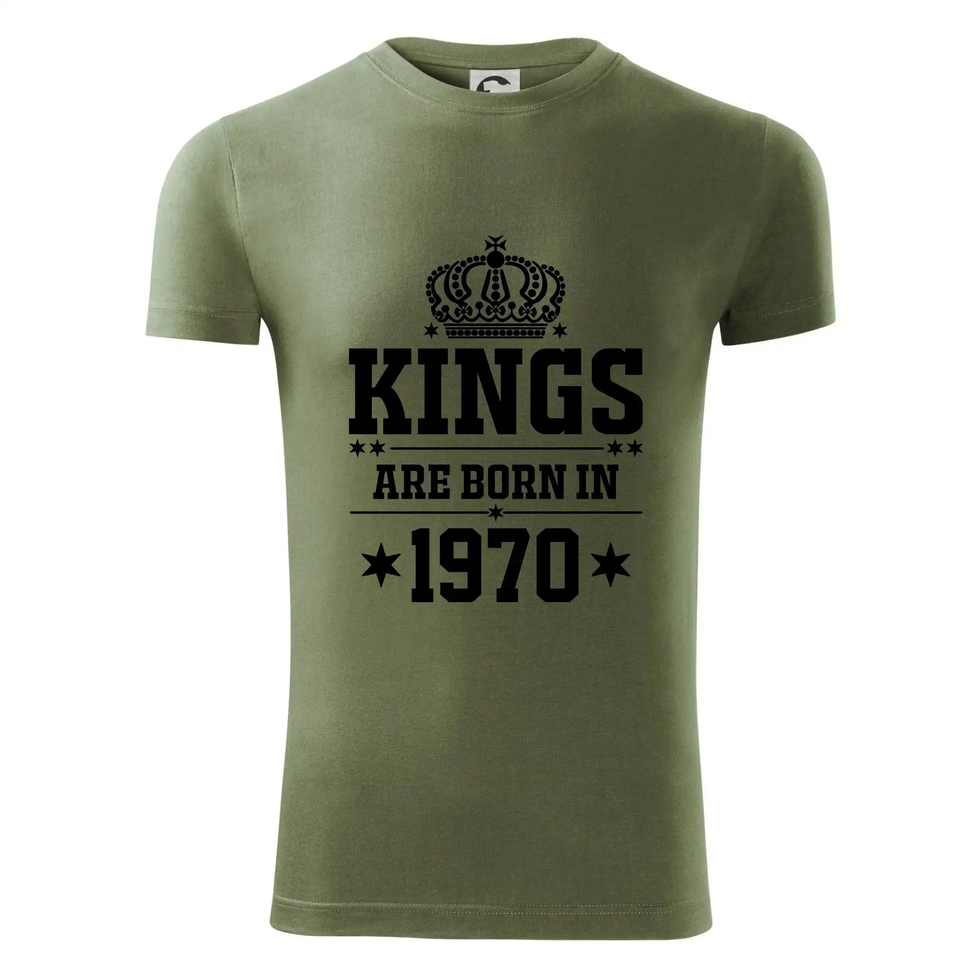 Trička s ročníkom 1970 - Kings are born in 1970 - Viper FIT - Pánske zúžené tričko