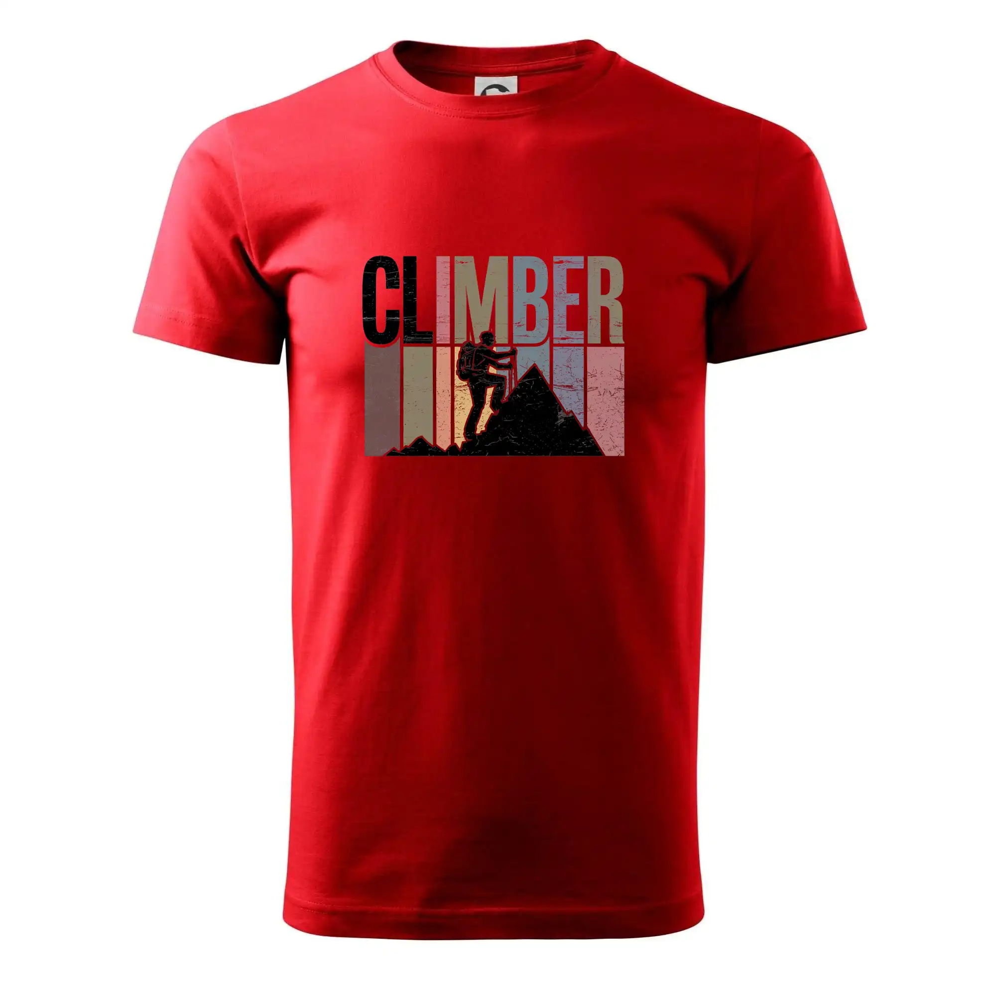 Trička pro horolezcov - Climber - pruhy farebné - Tričko extra veľké  (5-8XL)