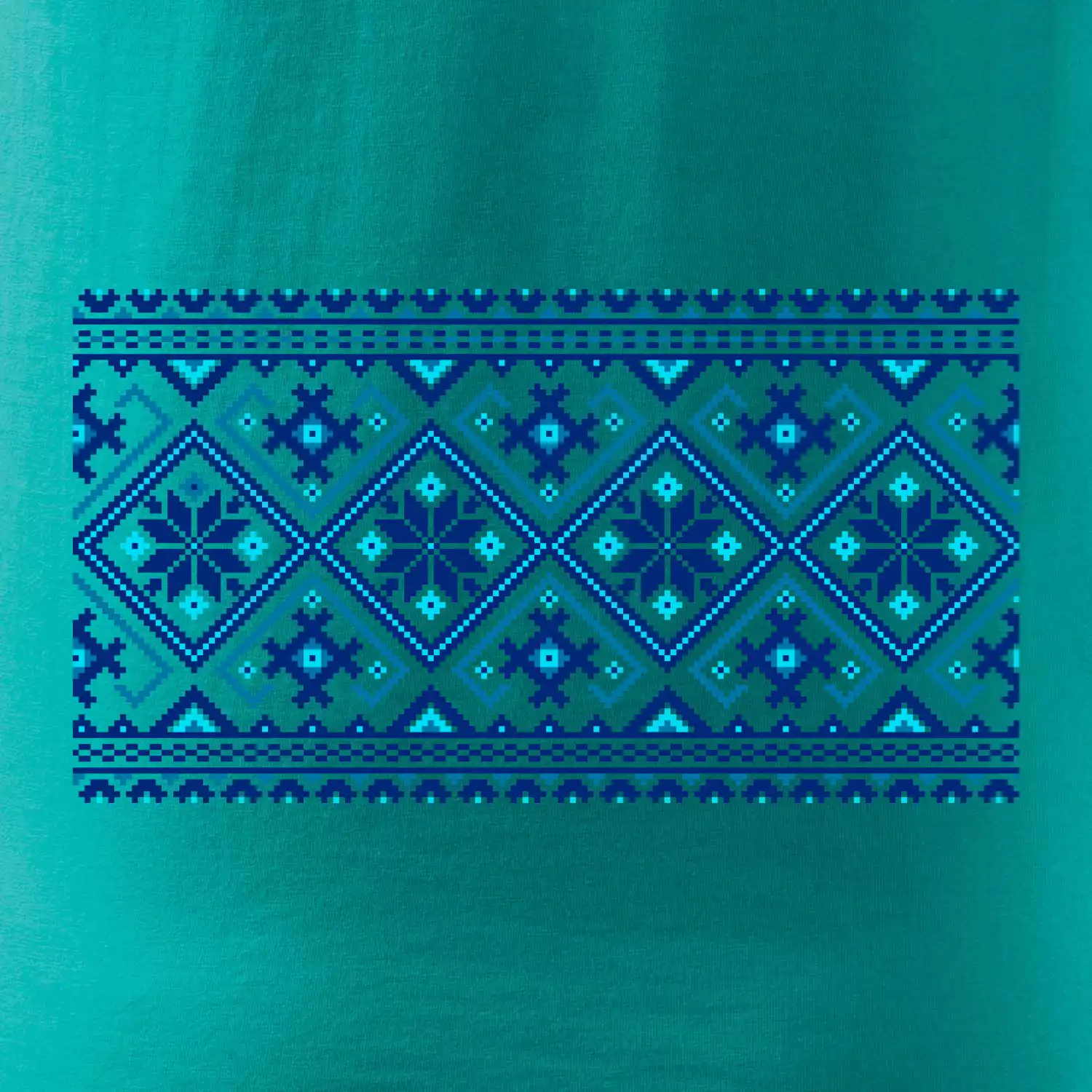 Ukrajinský vzor - modrý