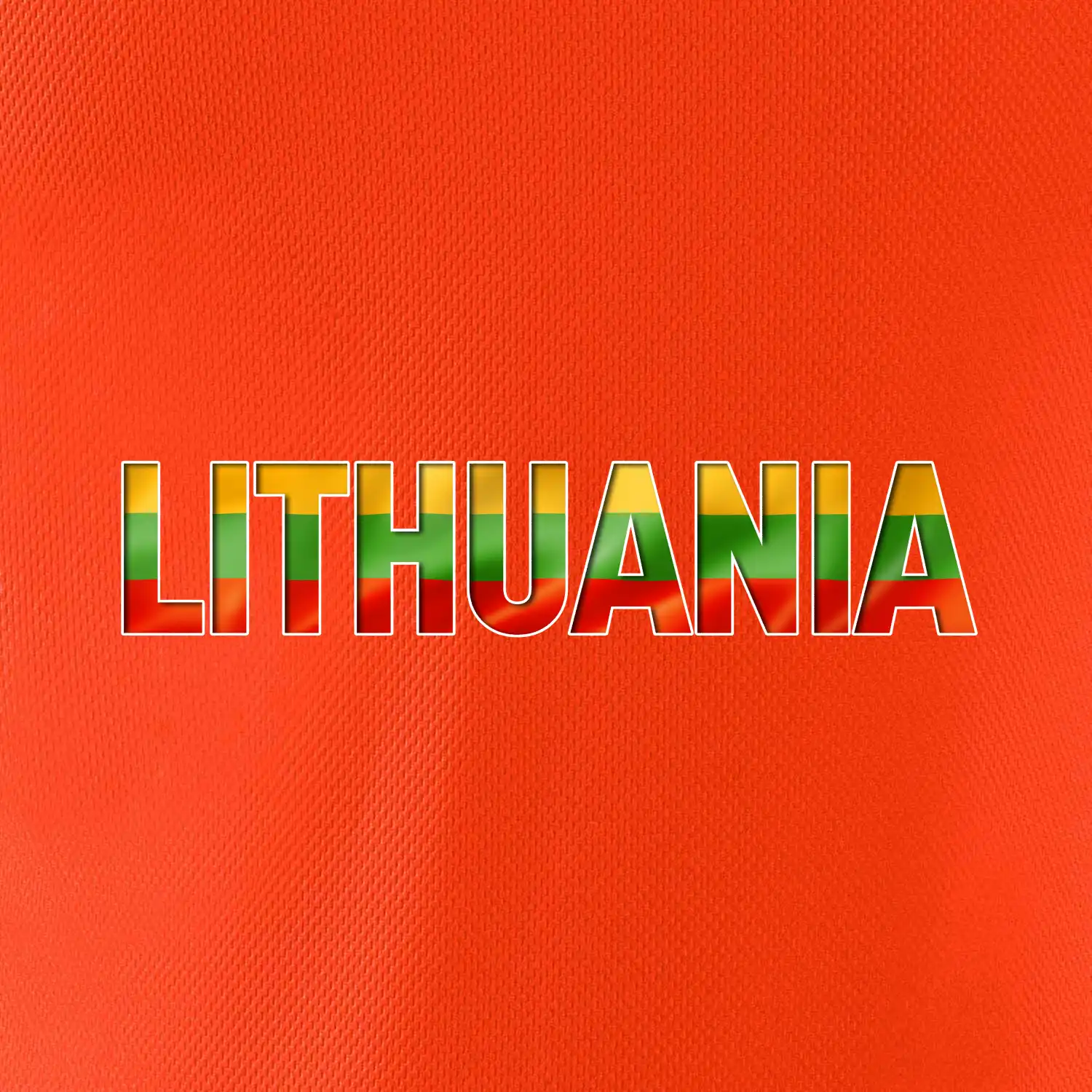 Lithuania - nápis vlajka
