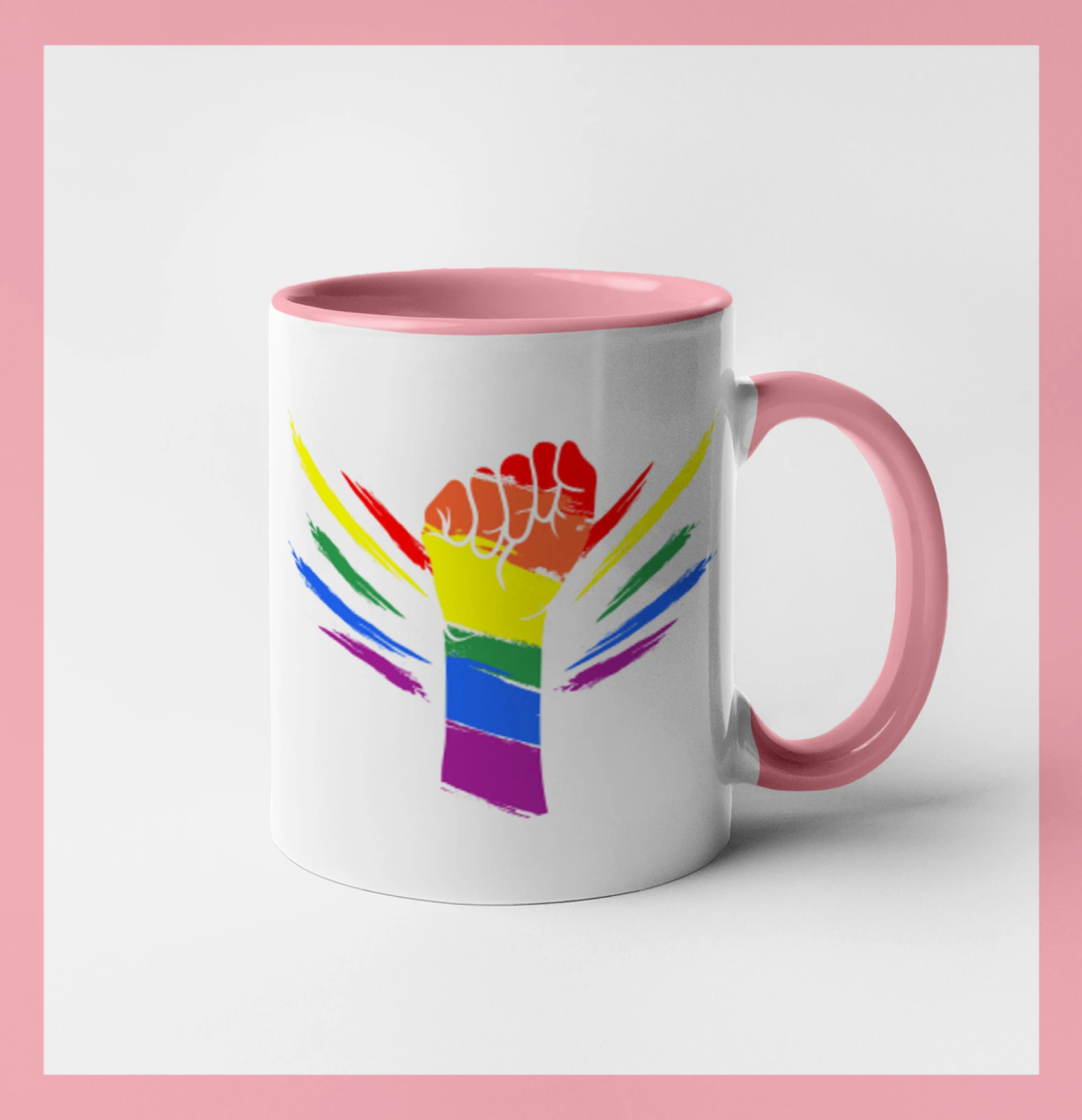 Tričká pre LGBT a Queer komunitu - Ruka blesky - Hrnček 