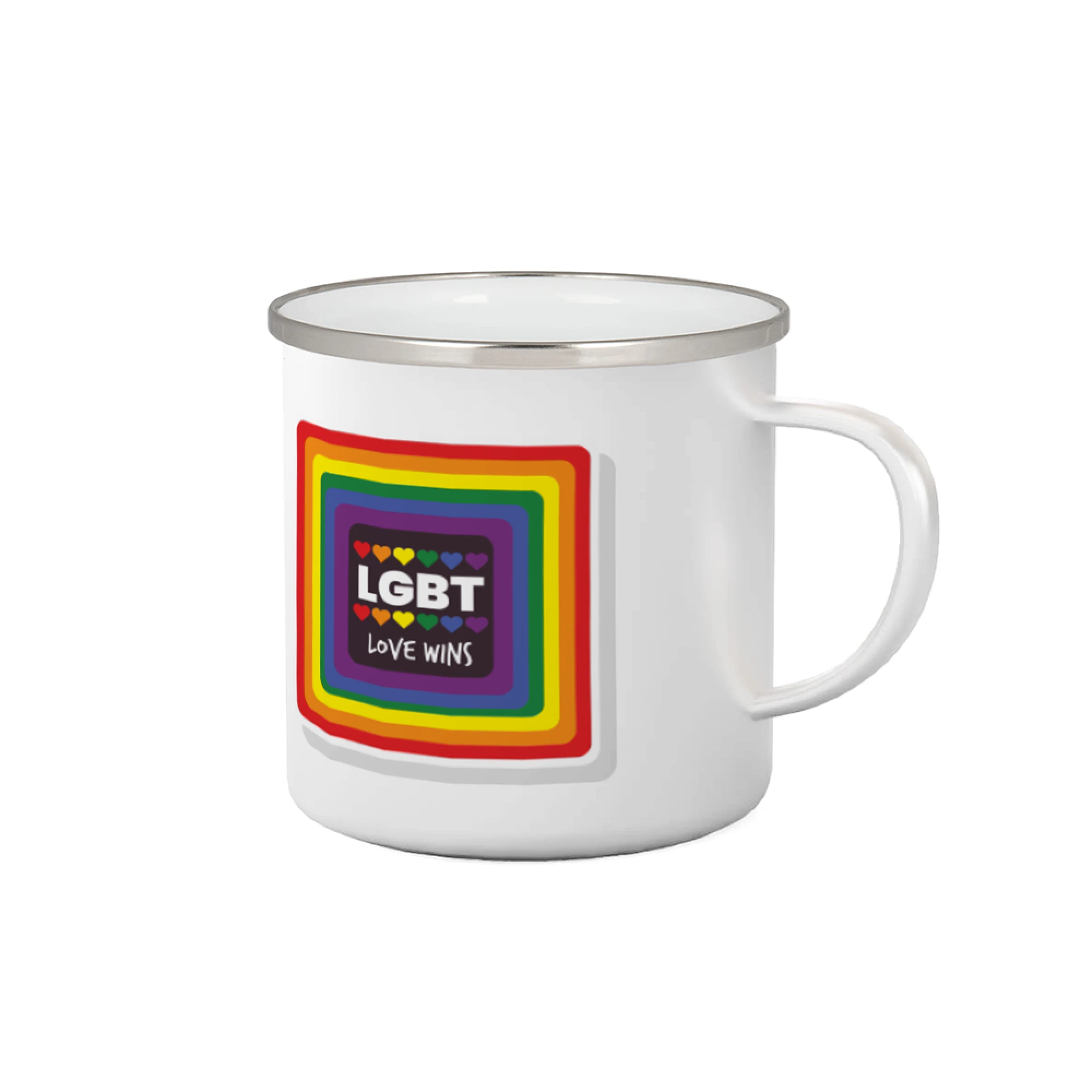 Tričká pre LGBT a Queer komunitu - Love wins štvorec - Plecháčik