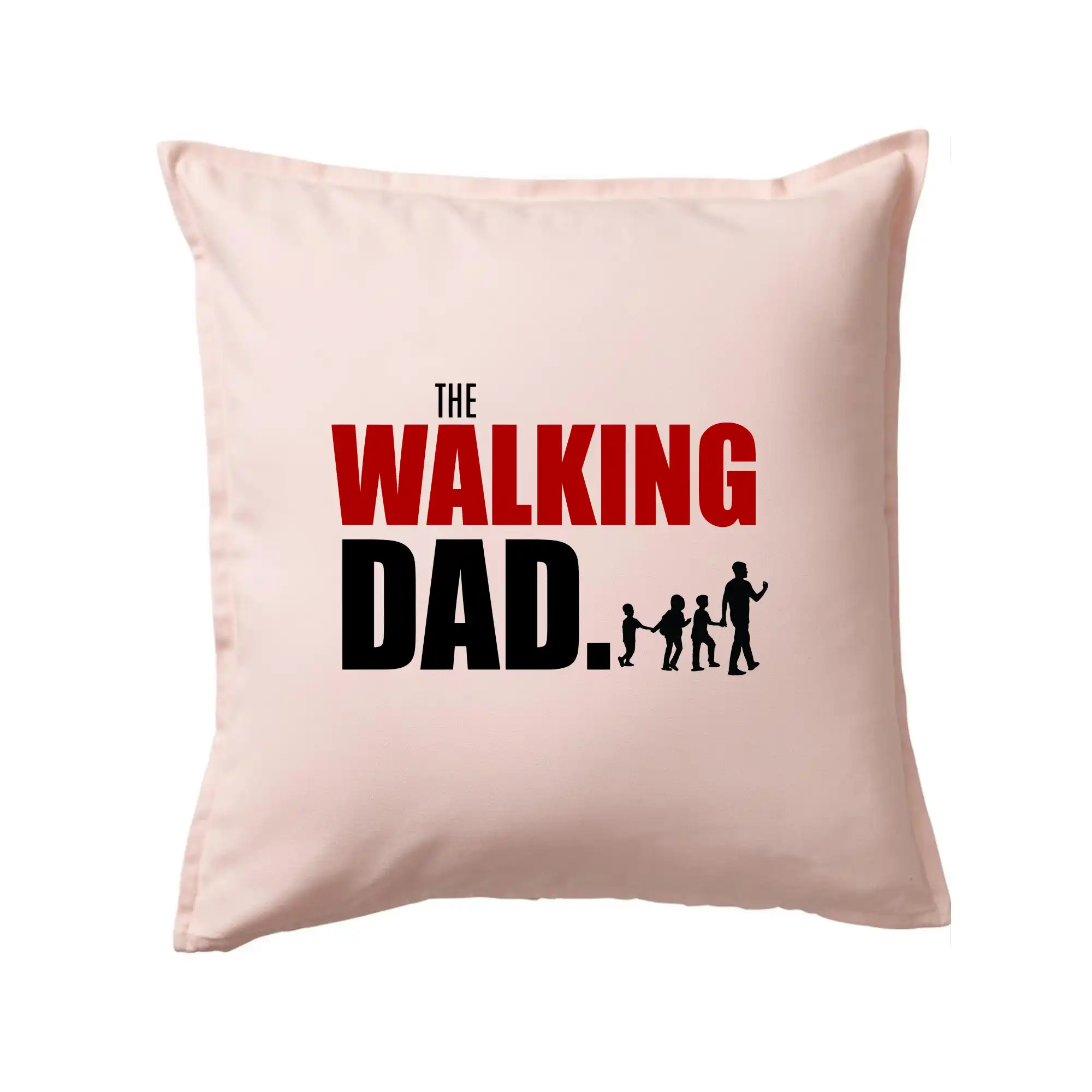 Najlepší darček pre otecka ku dňu otcov - The walking dad tri deti - Vankúš 50x50