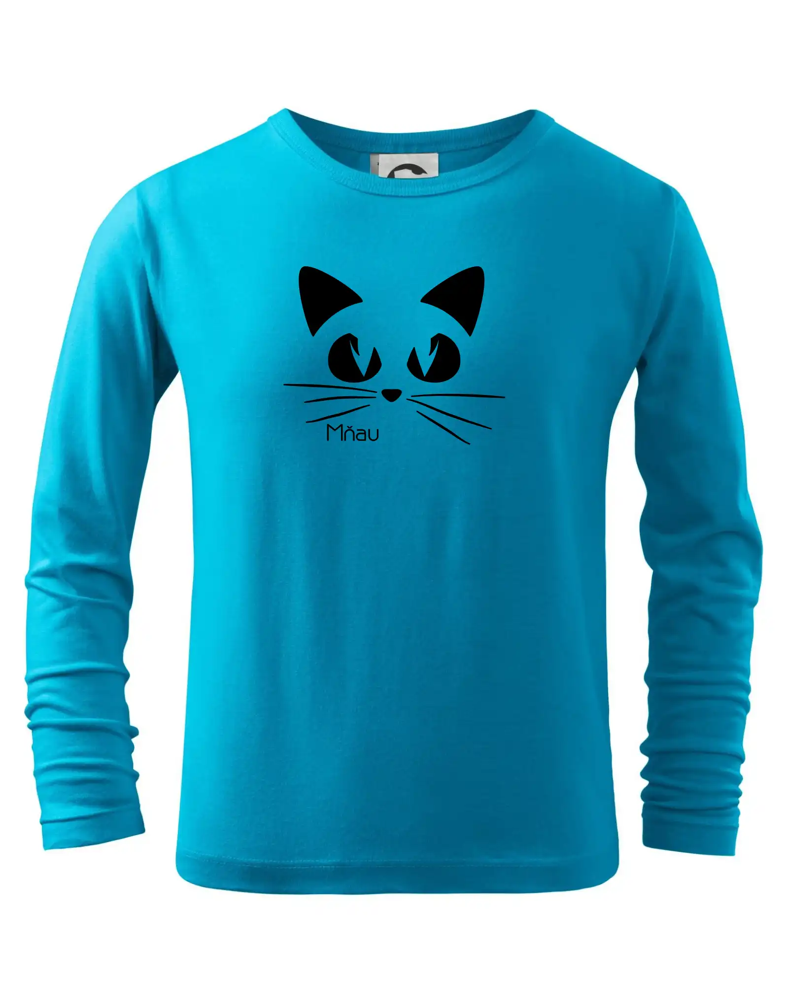 Vtipná tričká s mačkou - Mačka mňau - Tričko detské Long Sleeve