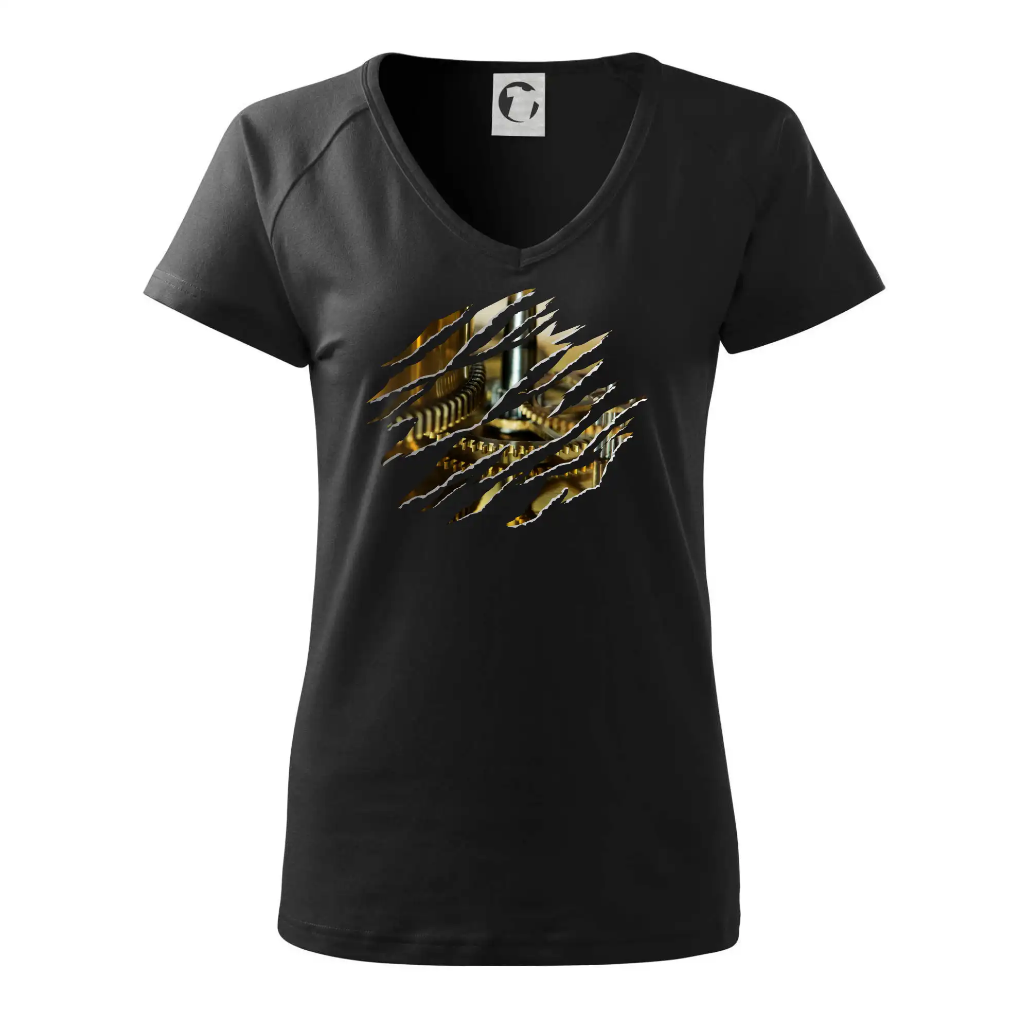 Roztržené triko - hodinový strojek