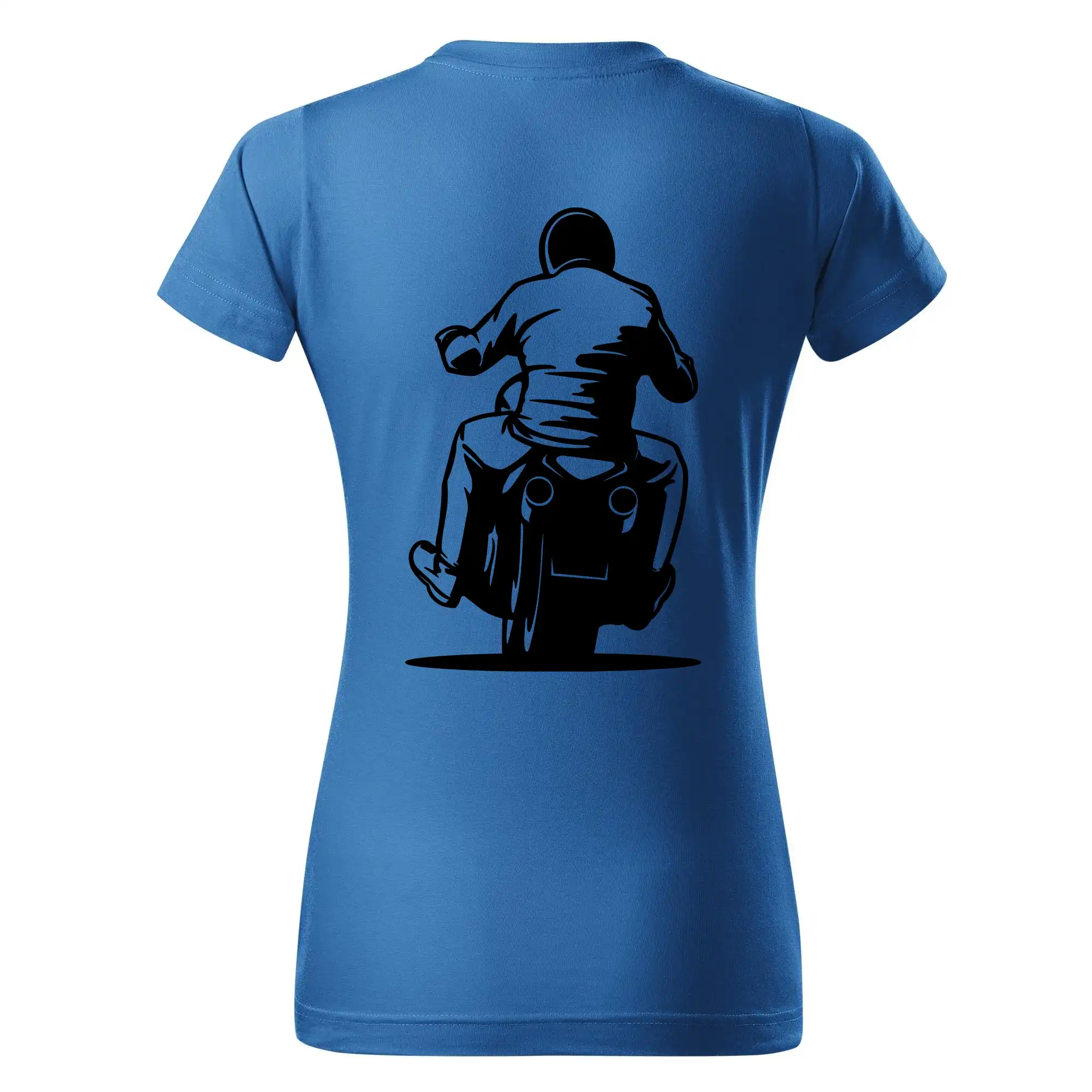 Motorkář na zádech - chopper