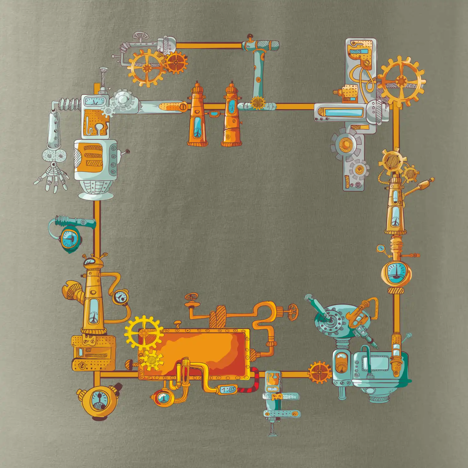 Steampunk barevná sestava