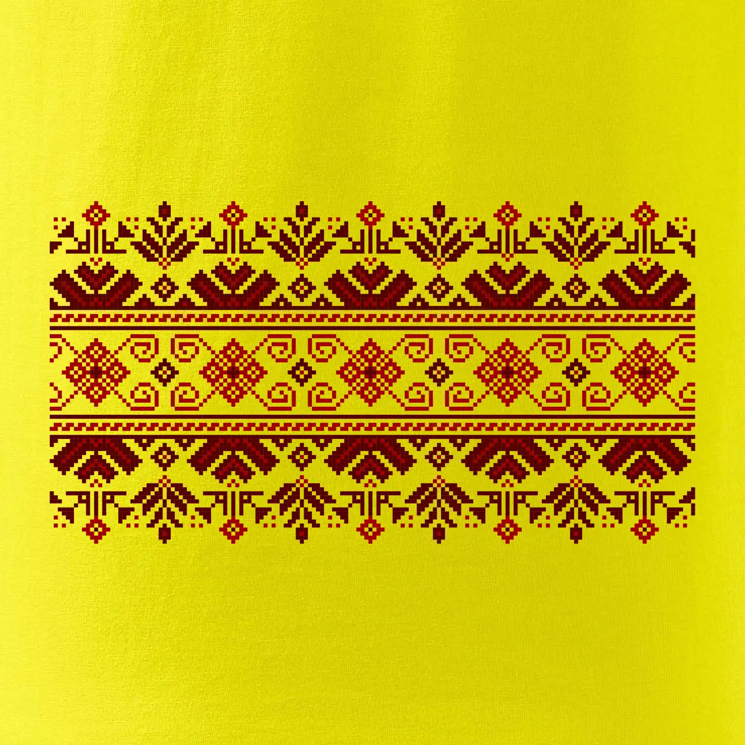 Ukrajinský vzor - červený