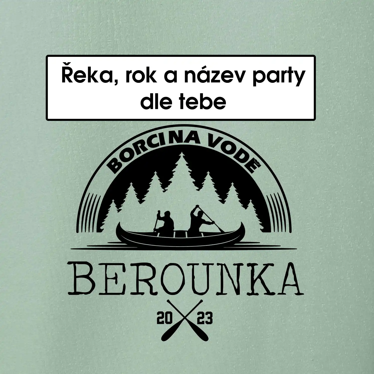 Na vodu - Kanoe les (vlastní nápis)