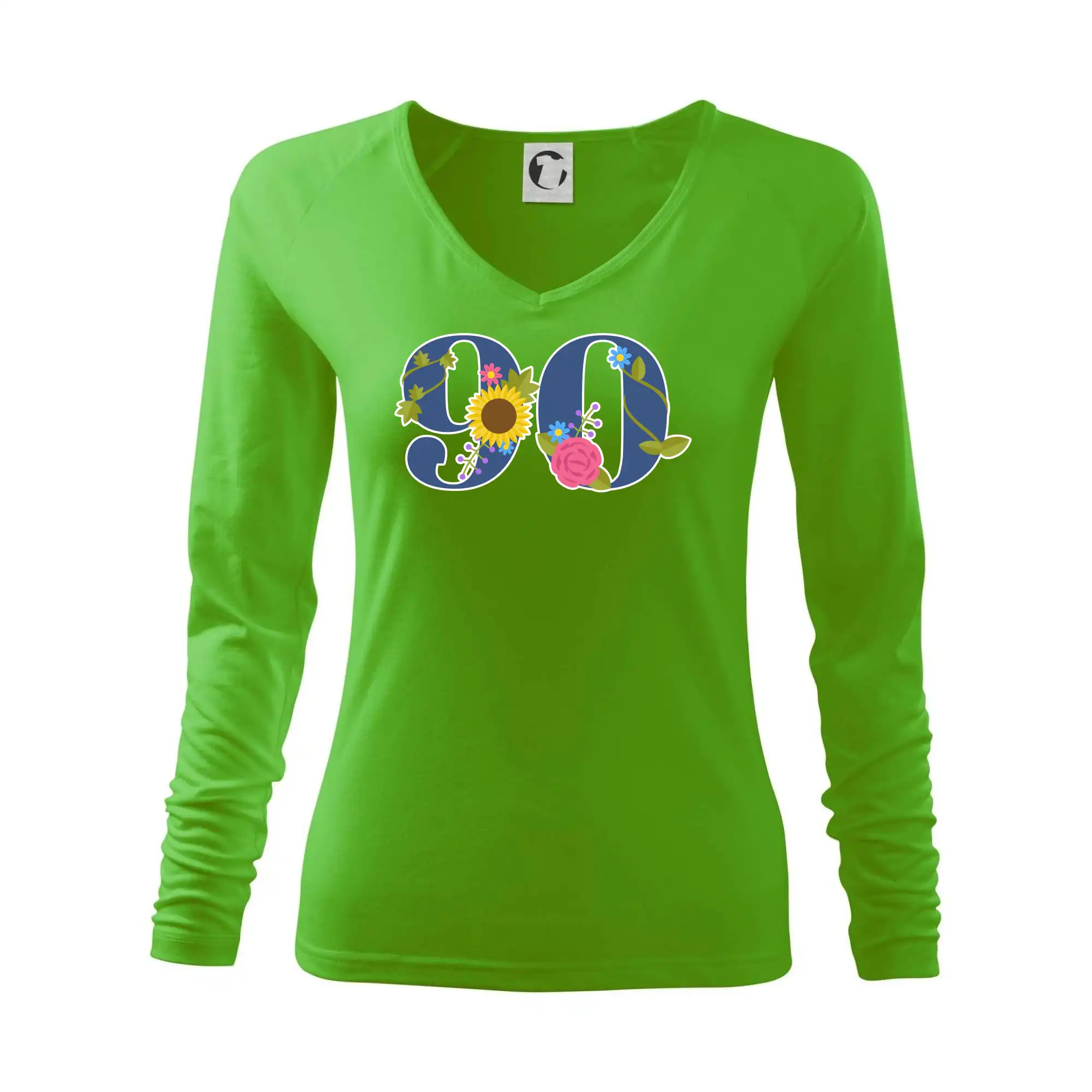 Květinové číslo kreslené - 90