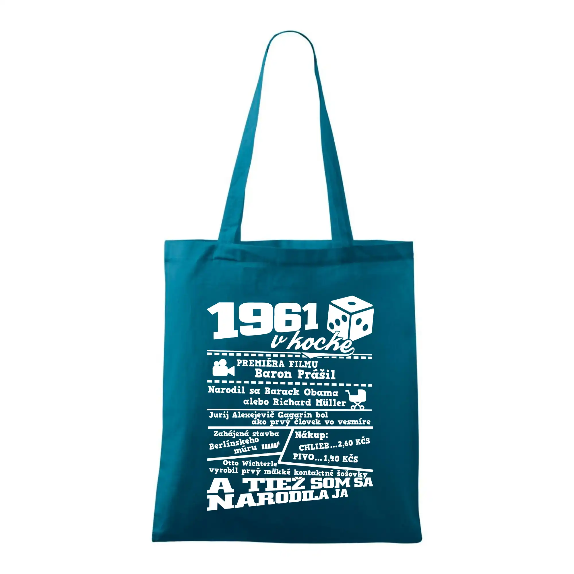 1961 v kocke - Taška bavlnená