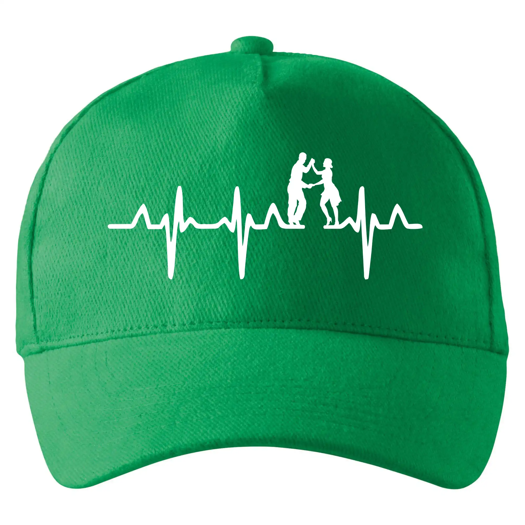 Tričká pre tanečníkov salsy - EKG salsa tanečníci - Šiltovka so zahnutým šiltom a mosaznou sponou