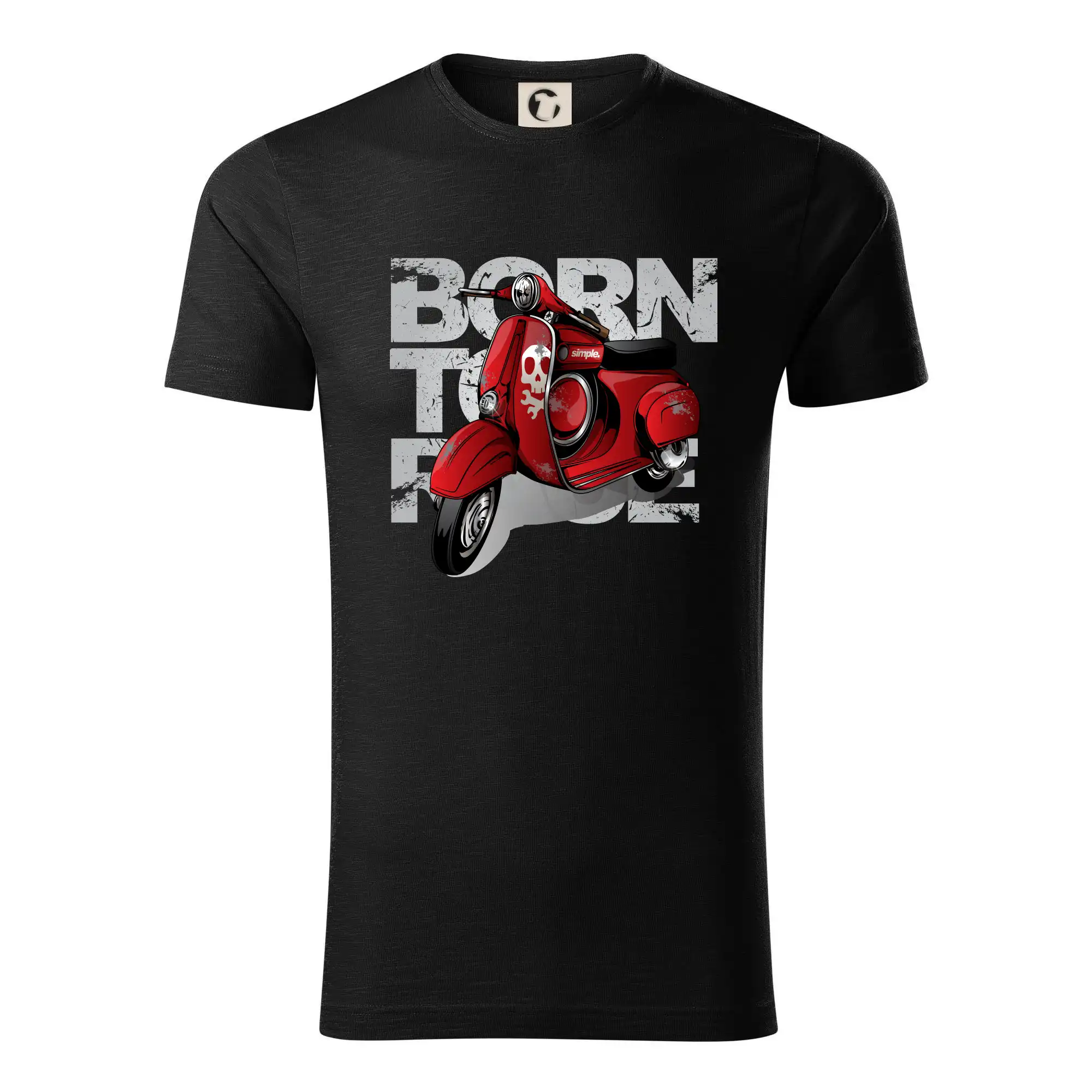 Scooter born to ride red