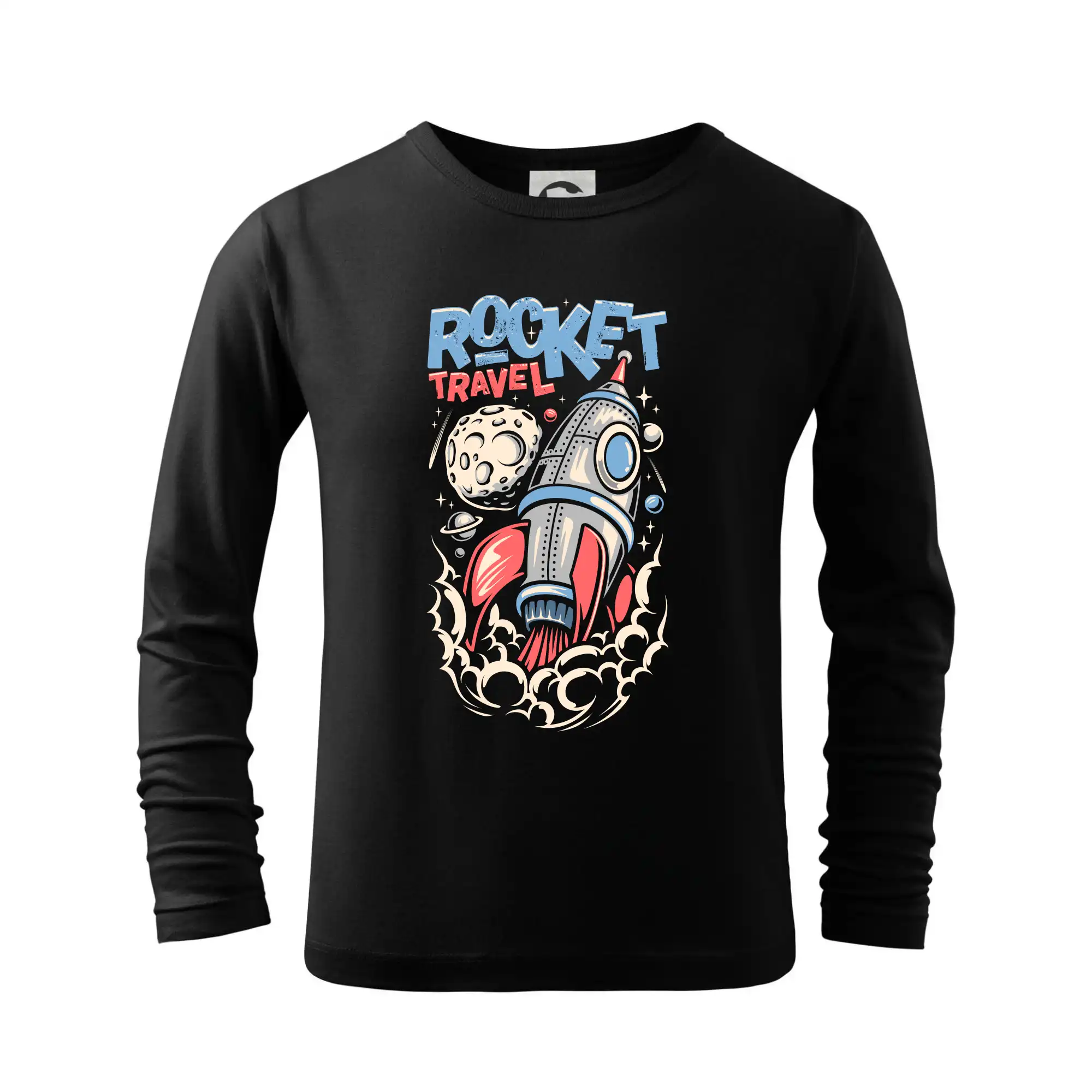 Vesmirne tričká - Rocket travel - Tričko detské Long Sleeve