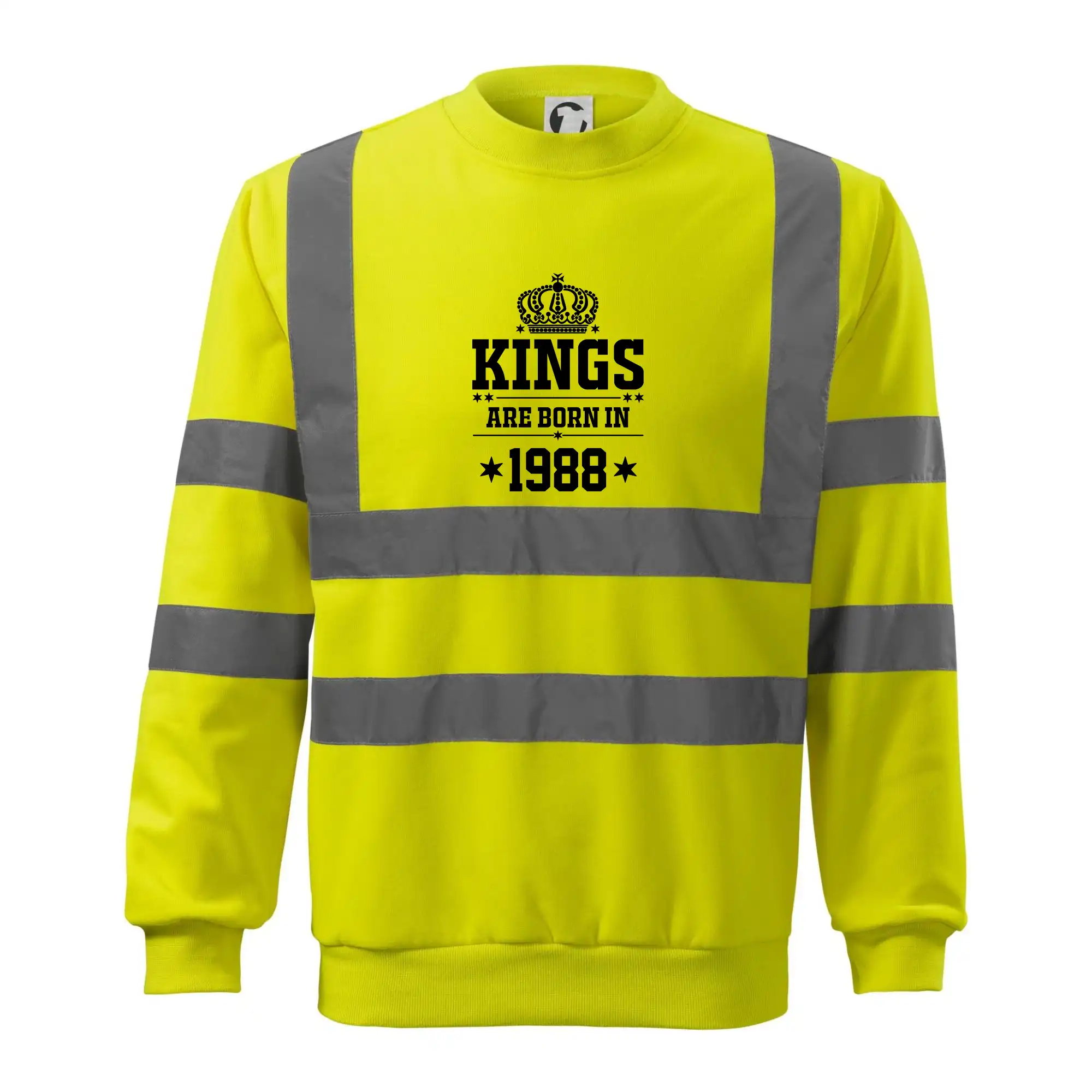 Trička s ročníkom 1988 - Kings are born in 1988 - Reflexná mikina