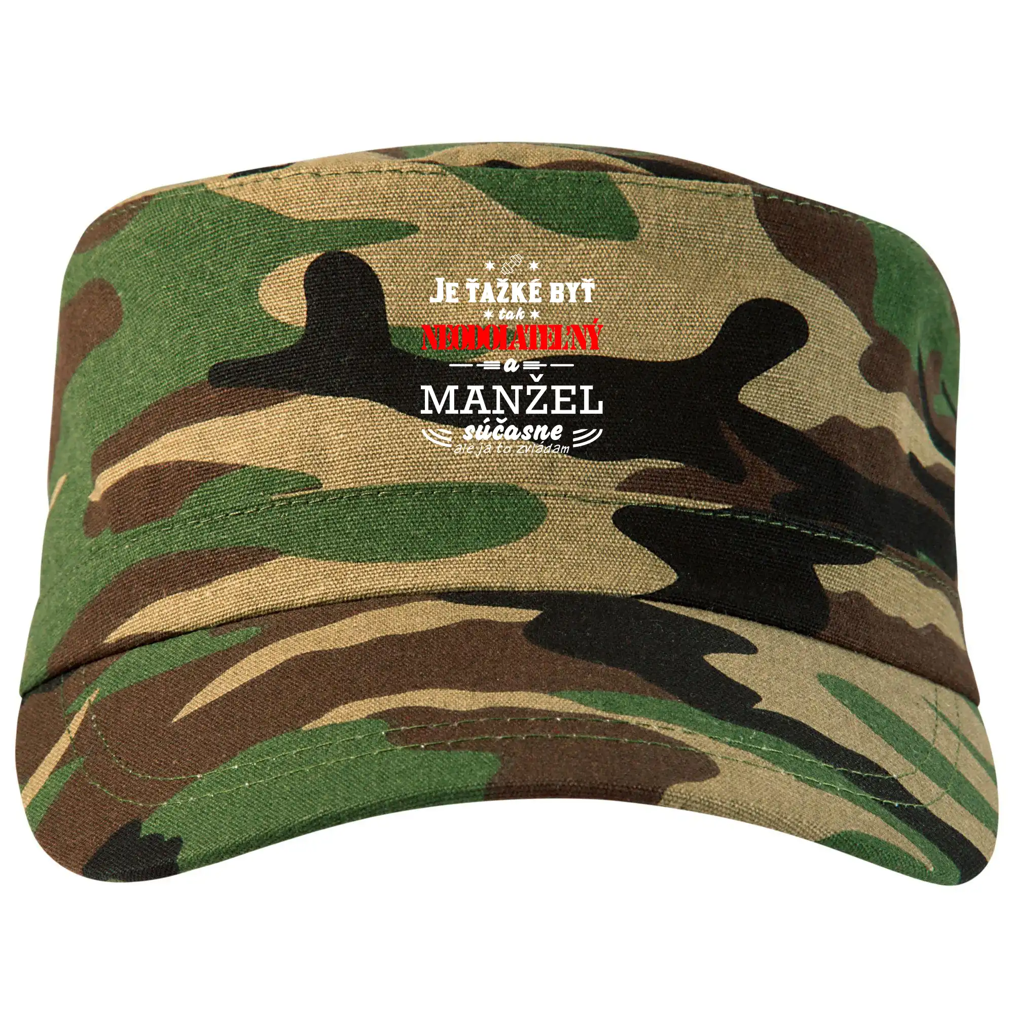 Rodinné tričká - Neodolateľný manžel - Šiltovka CAMO