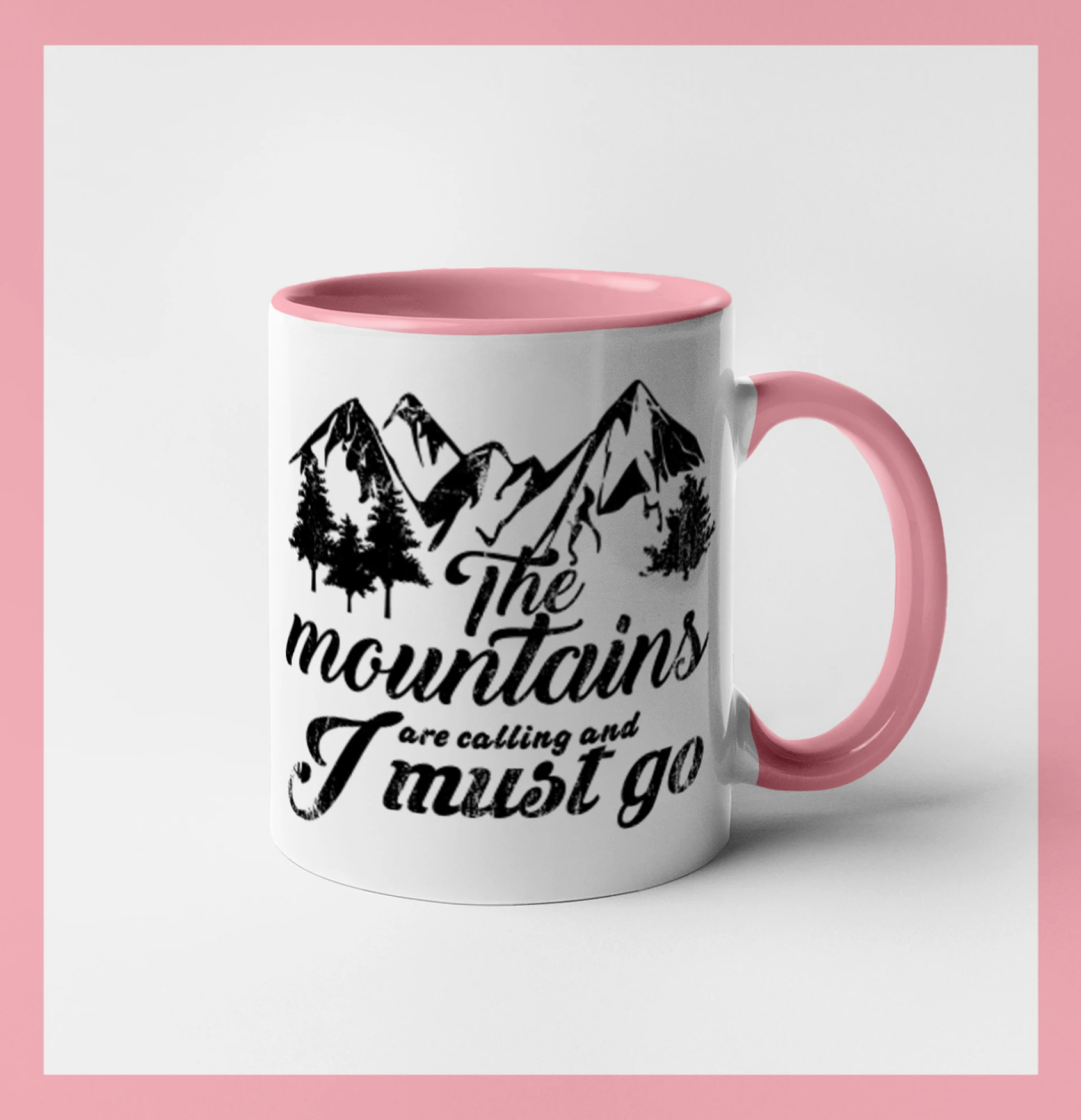 Trička pro horolezcov - The mountains are calling and i must go - Hrnček 