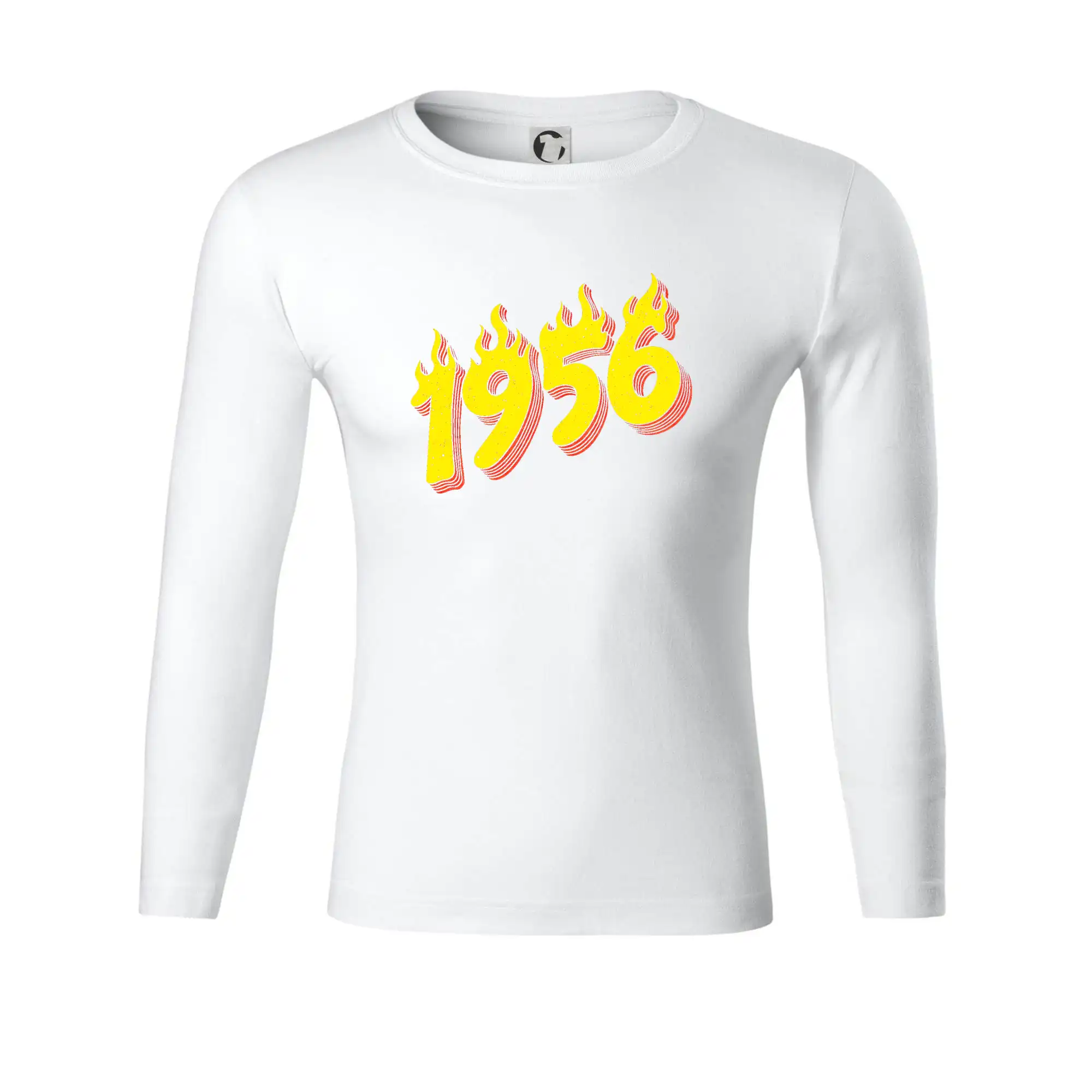 Trička s ročníkom 1956 - Narodeniny v ohni 1956 - Tričko Progress s dlhým rukávom