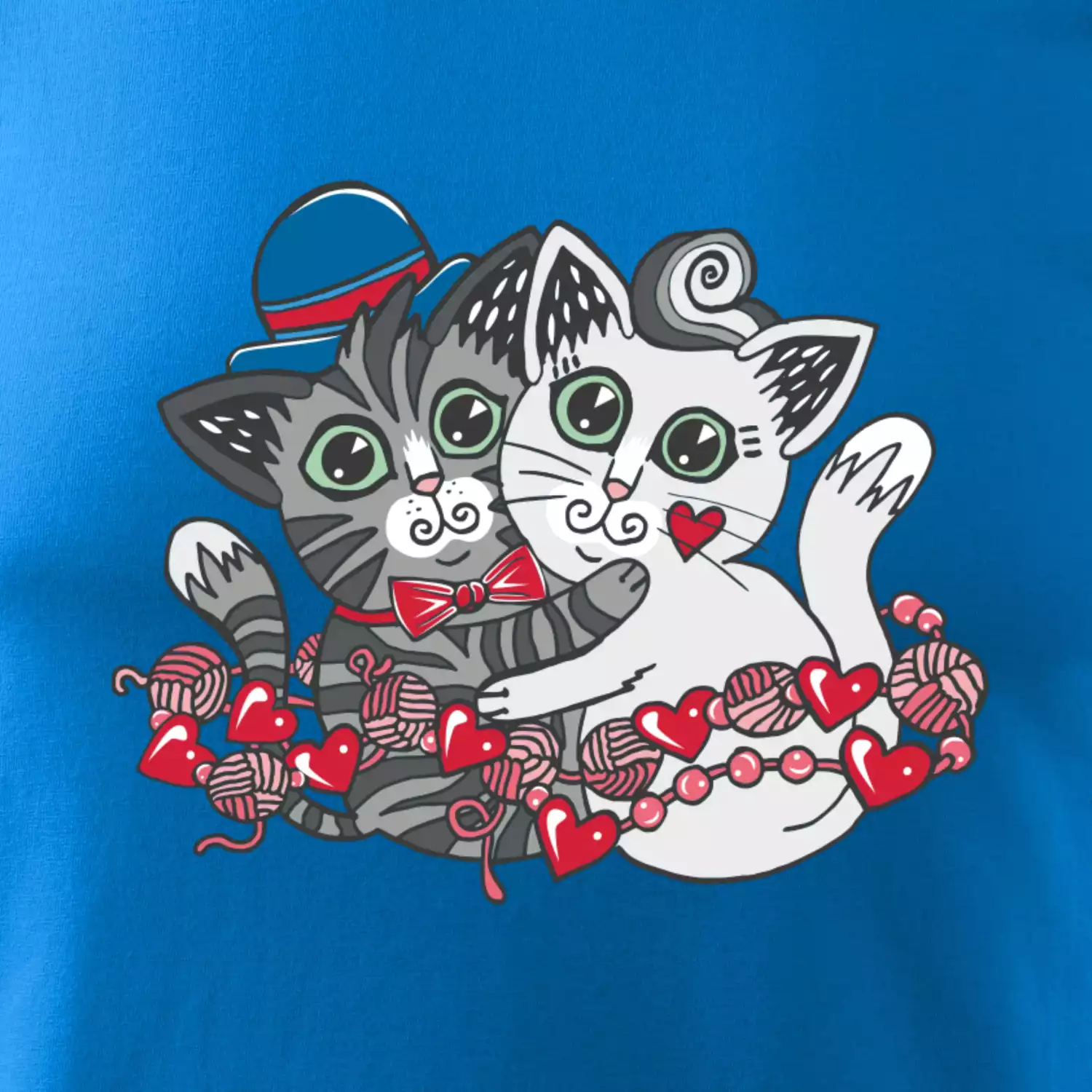 Mačky v objatí (Pecka design)