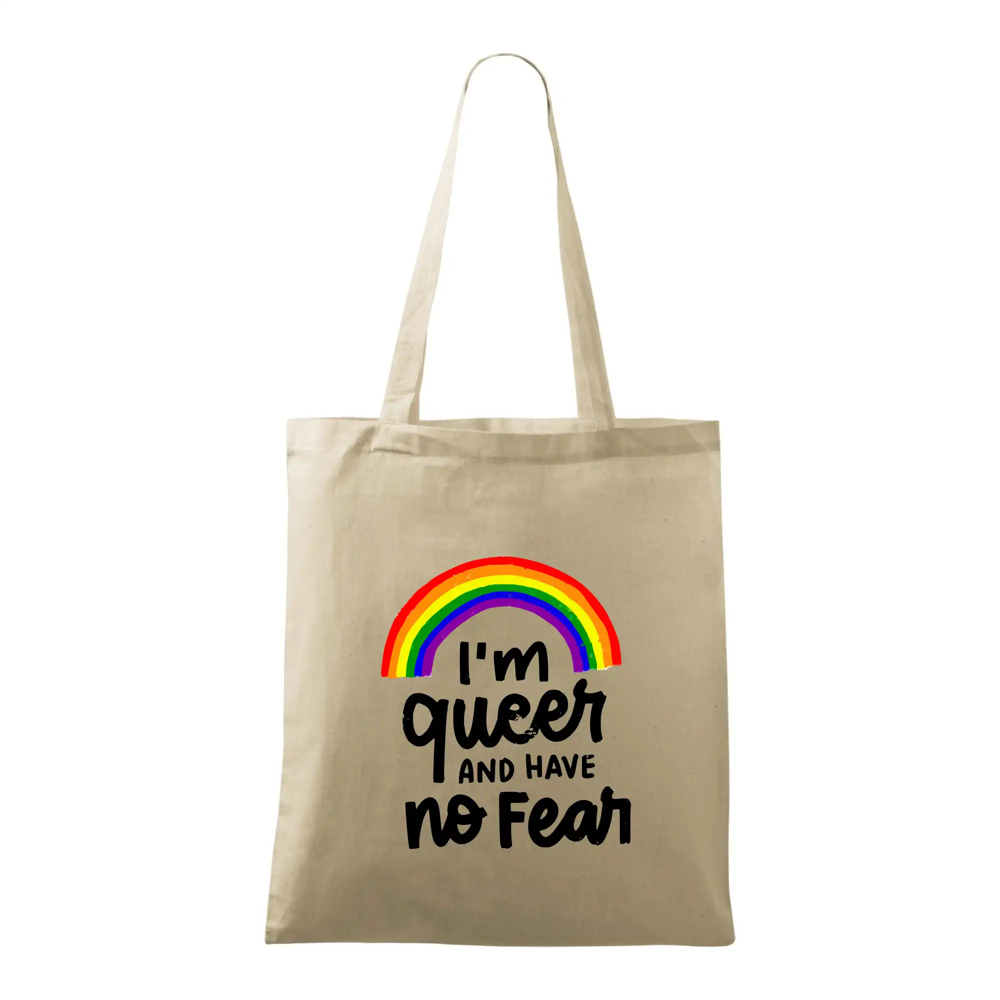 Tričká pre LGBT a Queer komunitu - Im queer and have no fear - Taška bavlnená