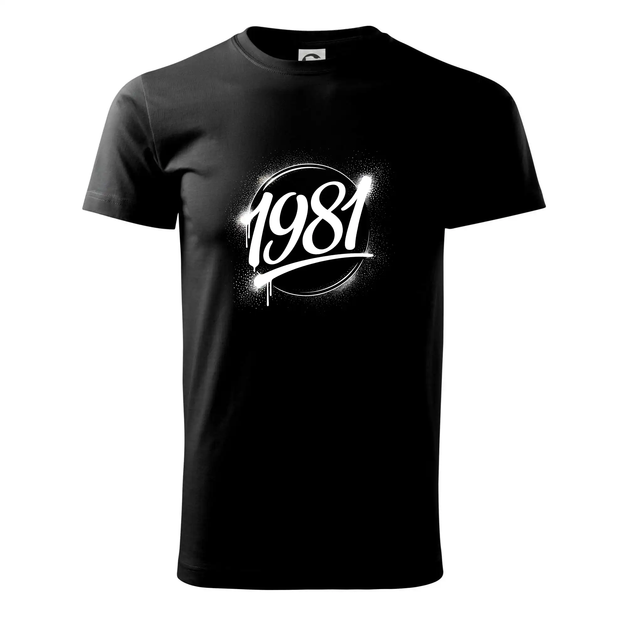 Trička s ročníkom 1981 - Narodeninový ročník graffiti 1981 - Tričko extra veľké  (5-8XL)