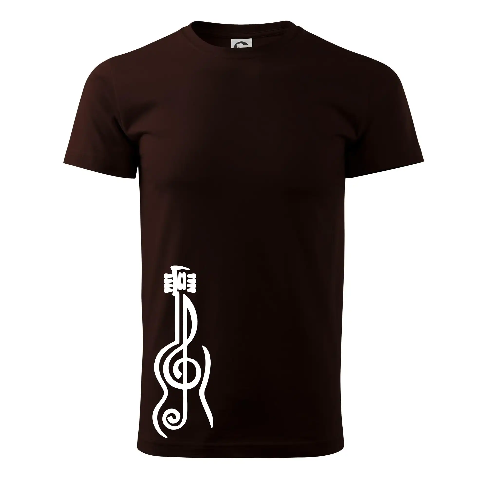 Husľový kľúč gitara - Pánske tričko nižšej gramáže