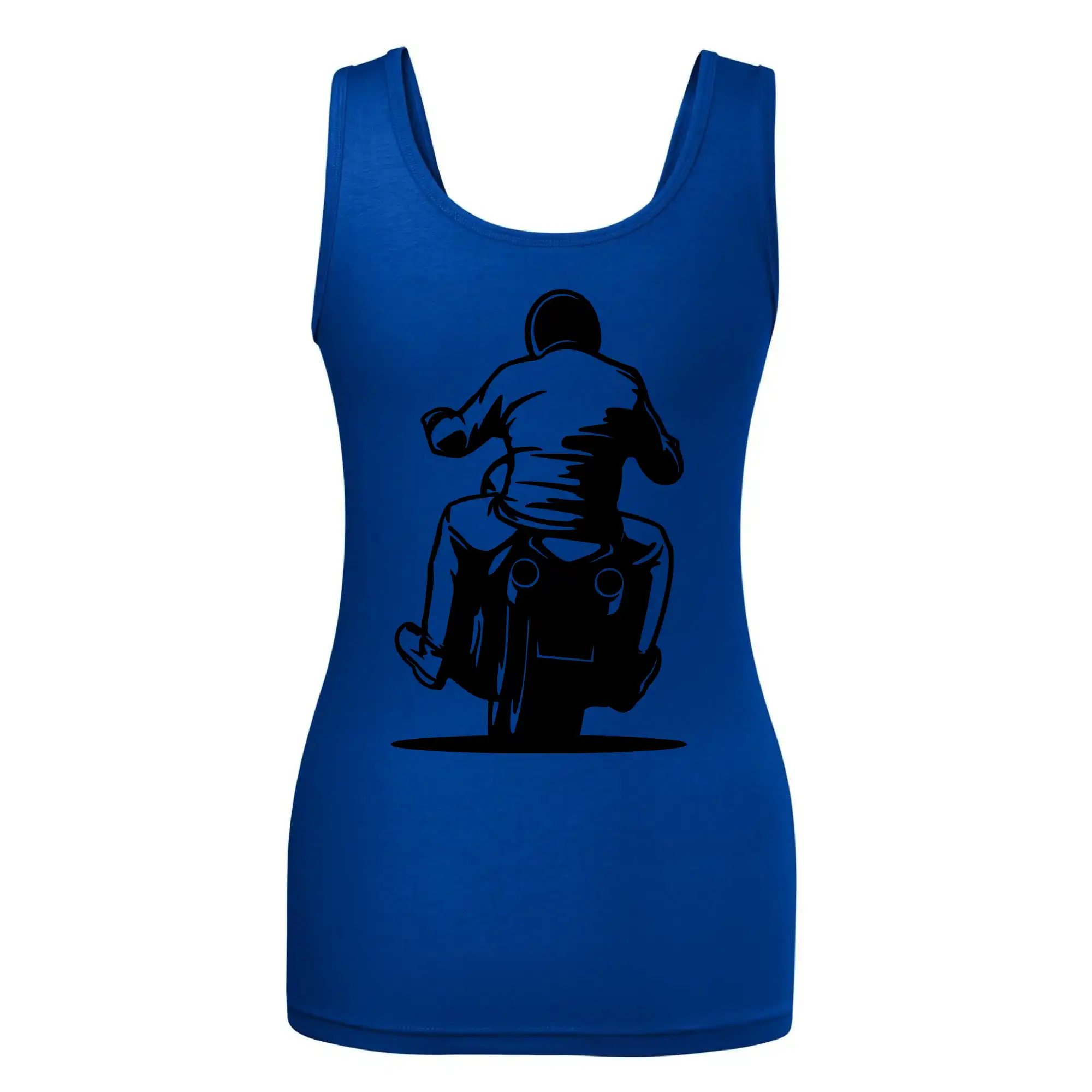 Motorkář na zádech - chopper