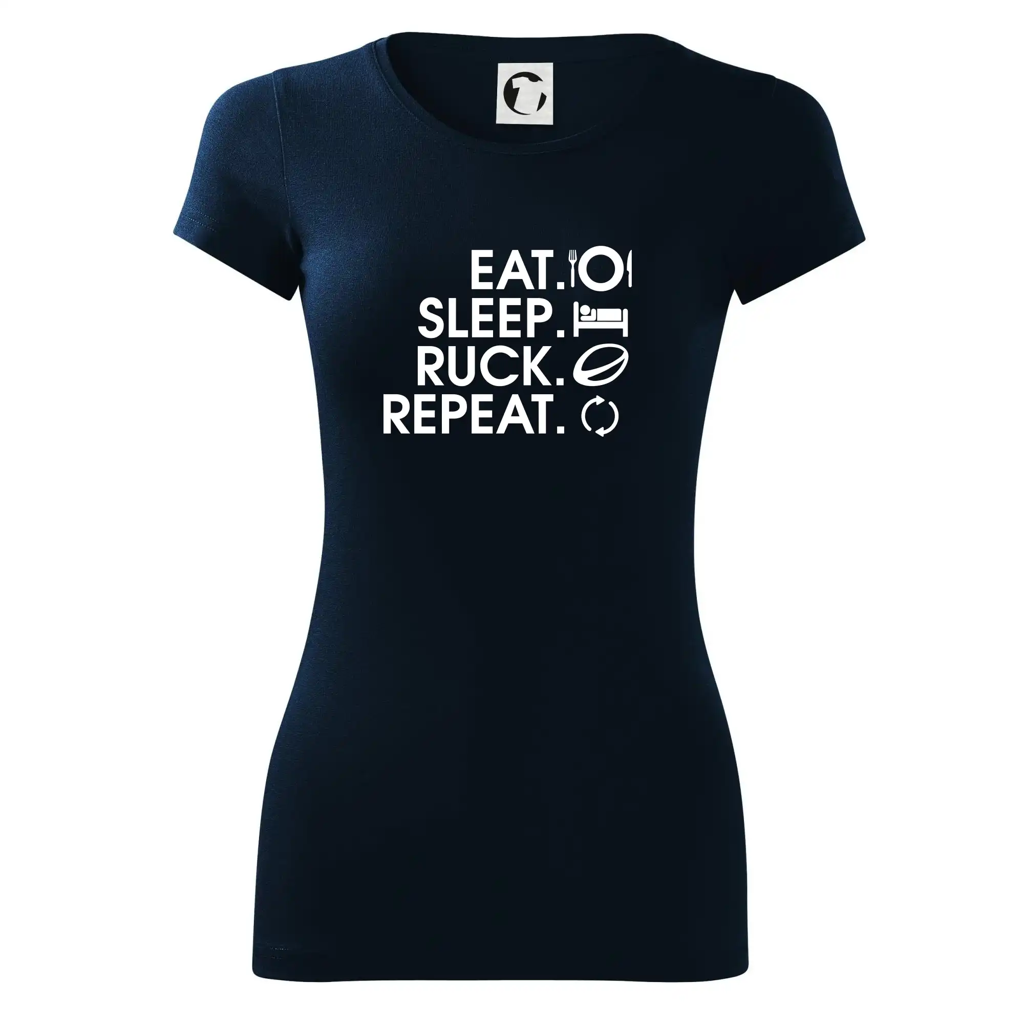 Ostatné športy - Eat sleep Rugby - Dámske tričko Glance - Priliehavejší strih