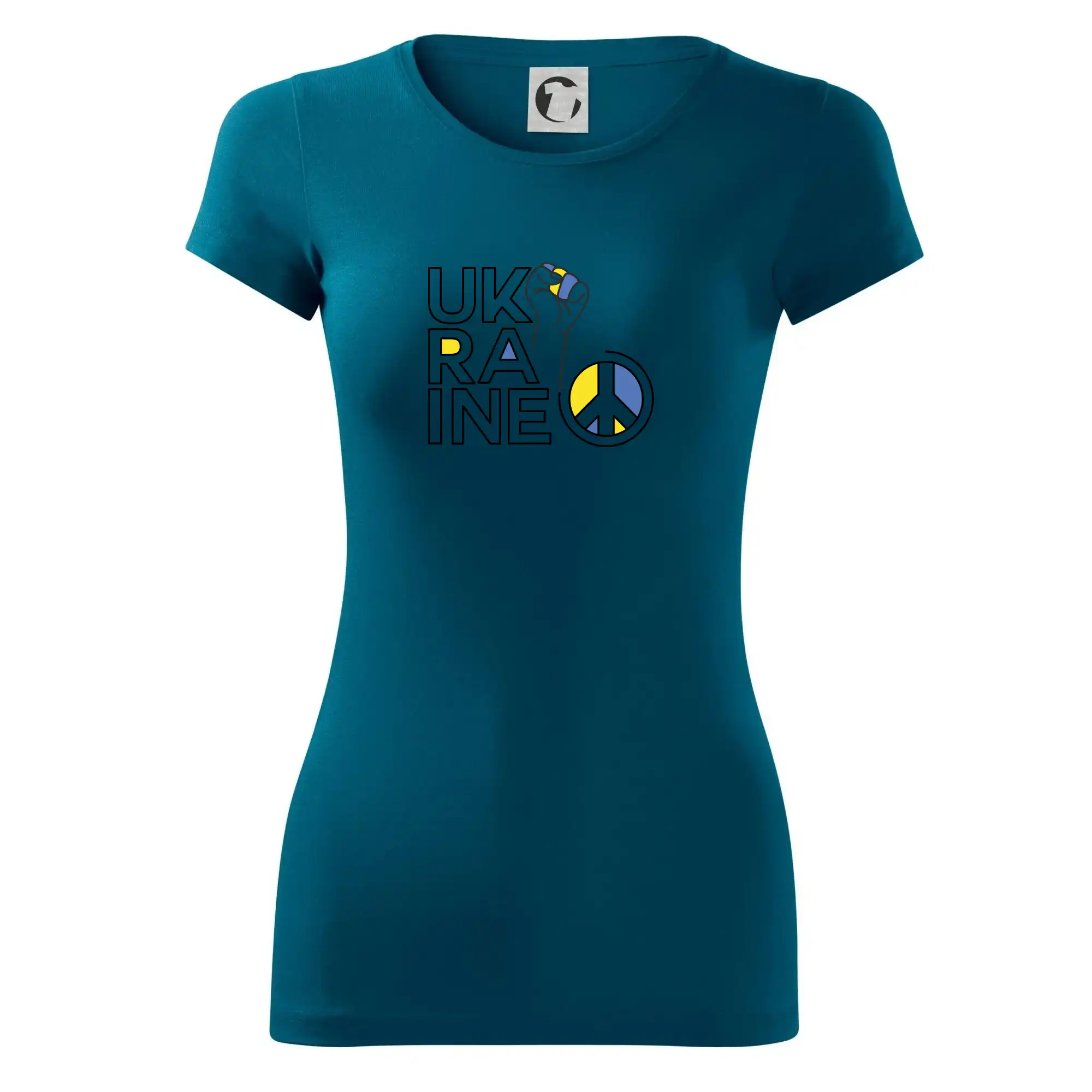 Tričká s vlajkou ukrajiny - Ukraine - symbol peace - Dámske tričko Glance - Priliehavejší strih
