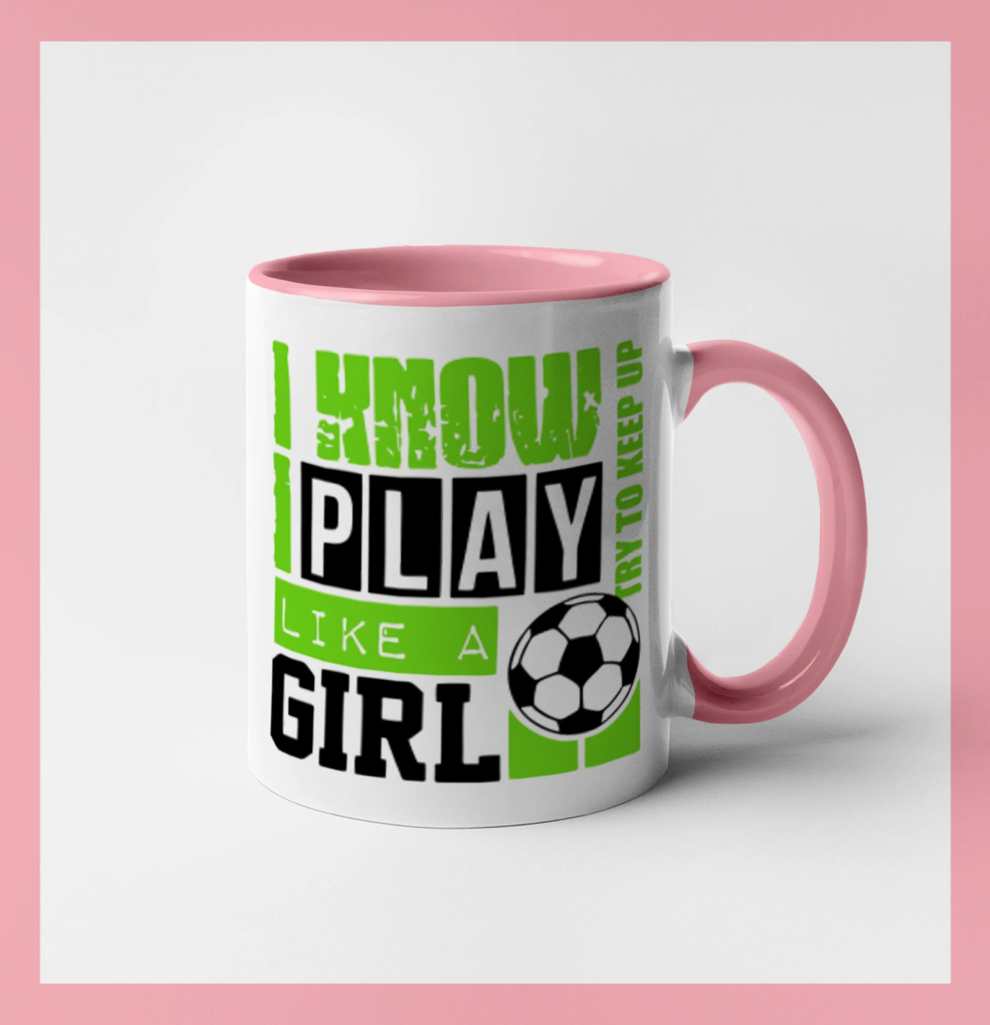 Tričká pre futbalistov - Play girl - Hrnček 