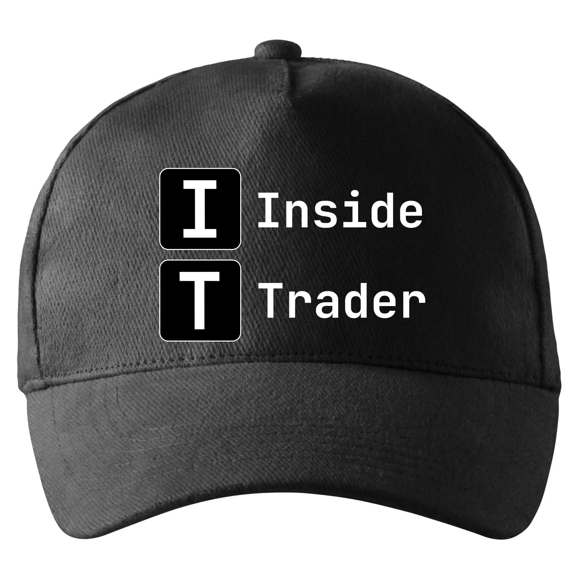 Tričká pre ajťákov - IT Nápis Inside Trader - Šiltovka so zahnutým šiltom a mosaznou sponou