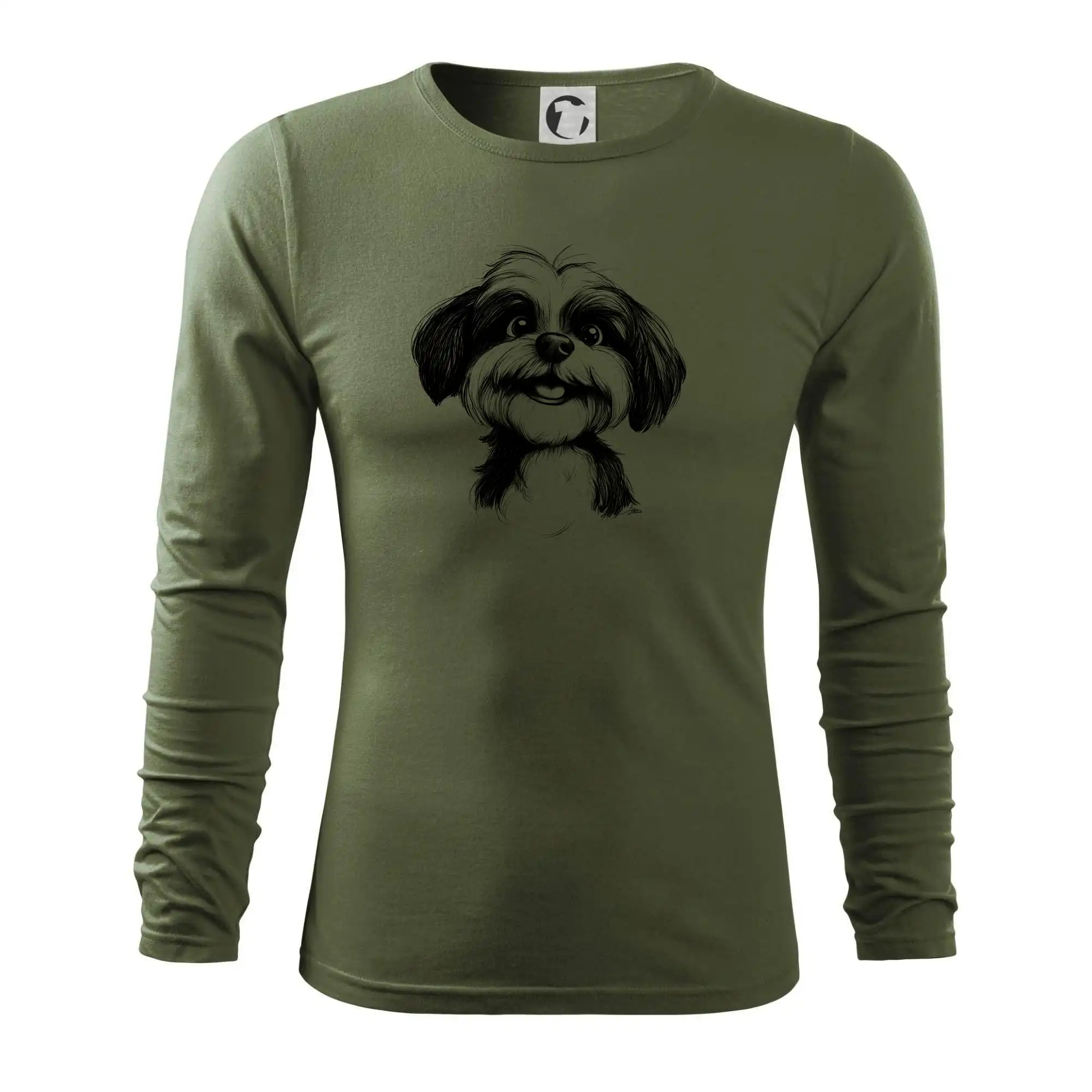 Lhasa Apso karikatura hlava