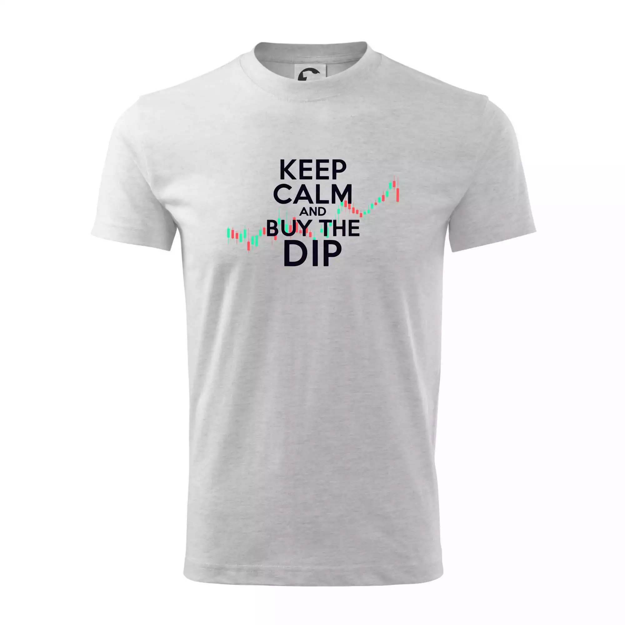 Zeleno červený graf Keep Calm and Buy the Dip