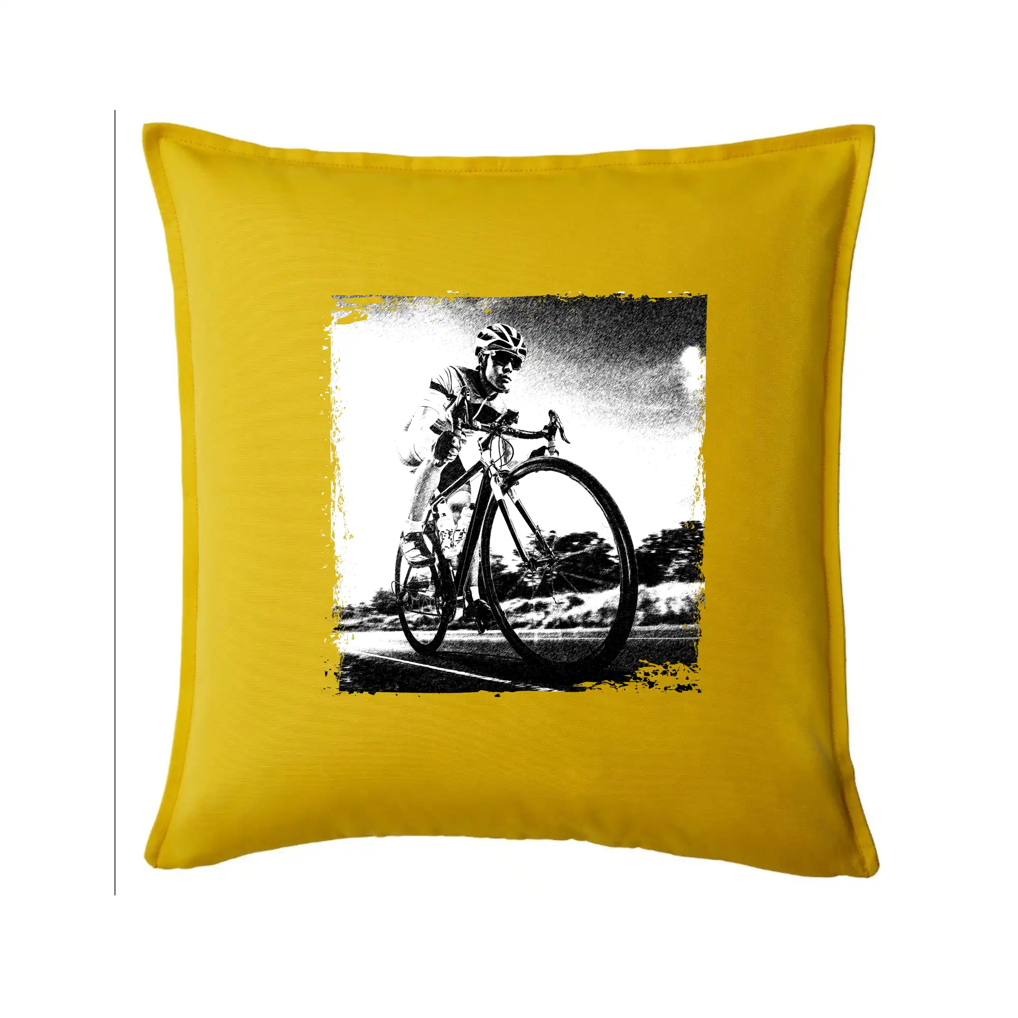 Cyklista černobílá cesta